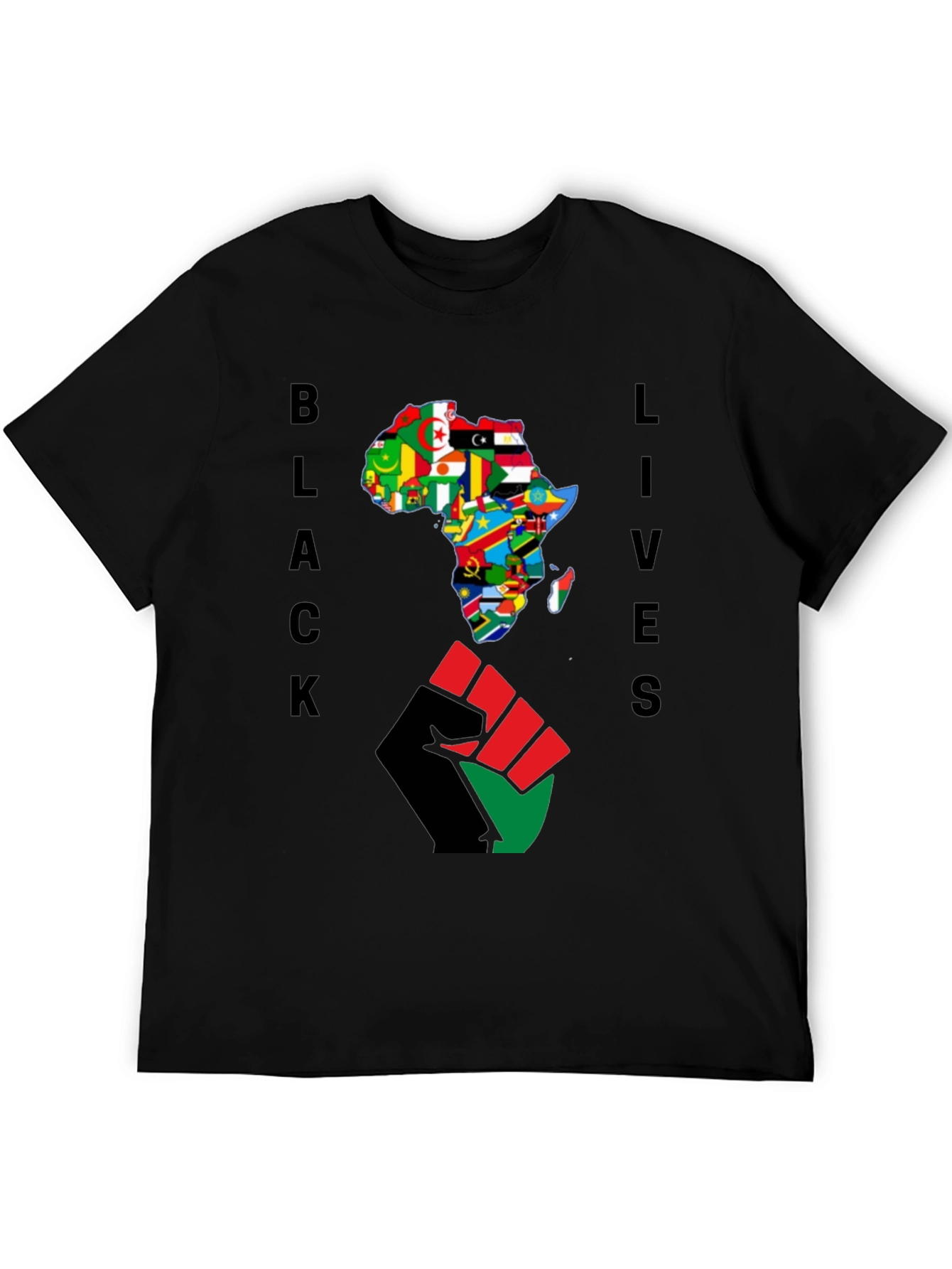 Black Lives Africa Fist T-Shirt