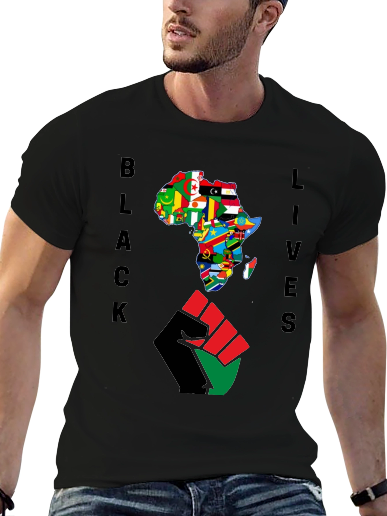 Black Lives Africa Fist T-Shirt