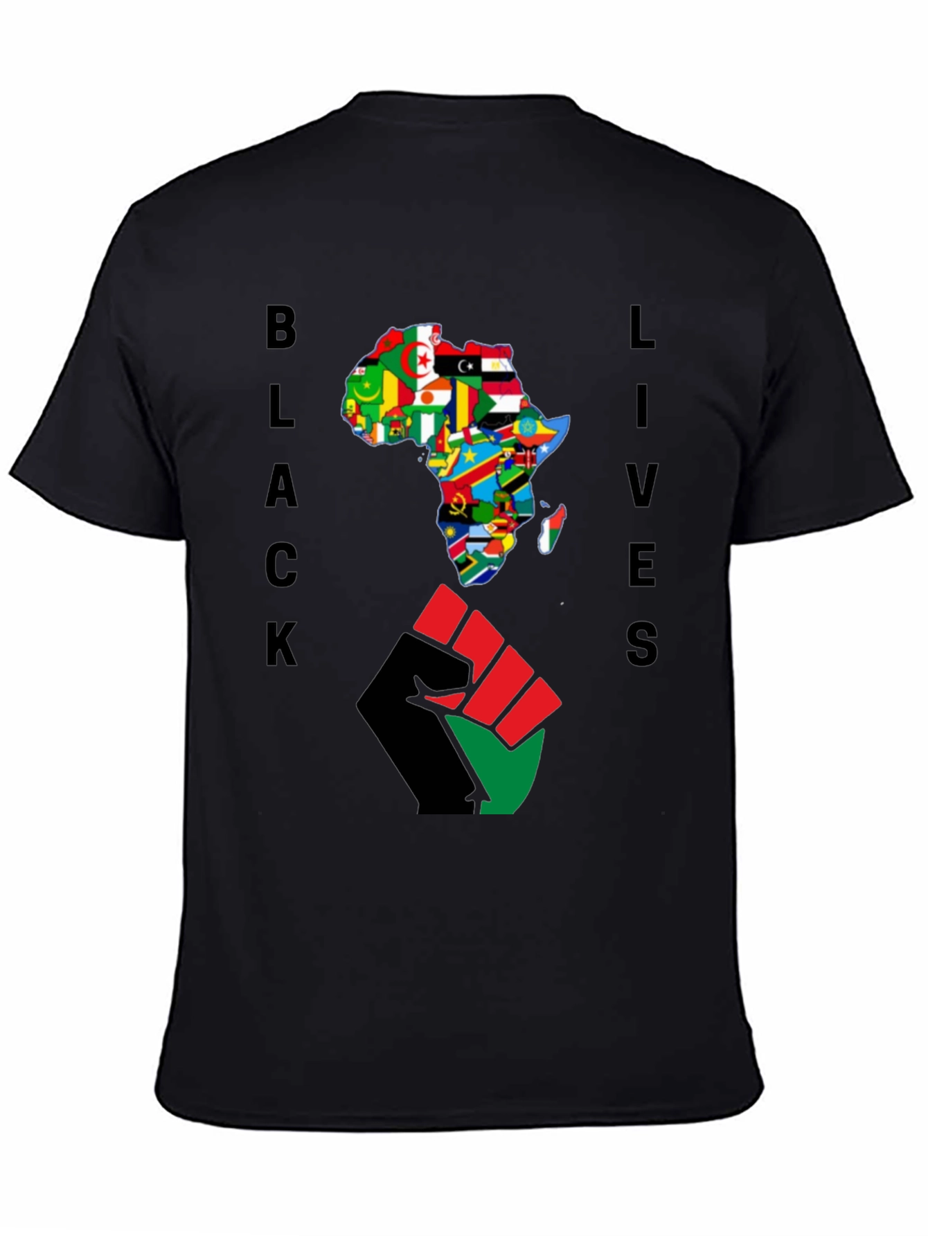 Black Lives Africa Fist T-Shirt