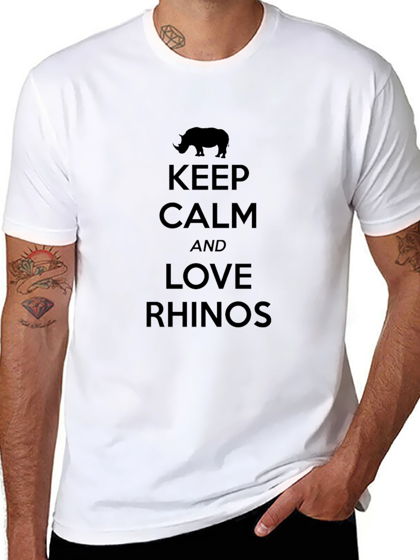 Keep Calm & Love Rhinos T-Shirt
