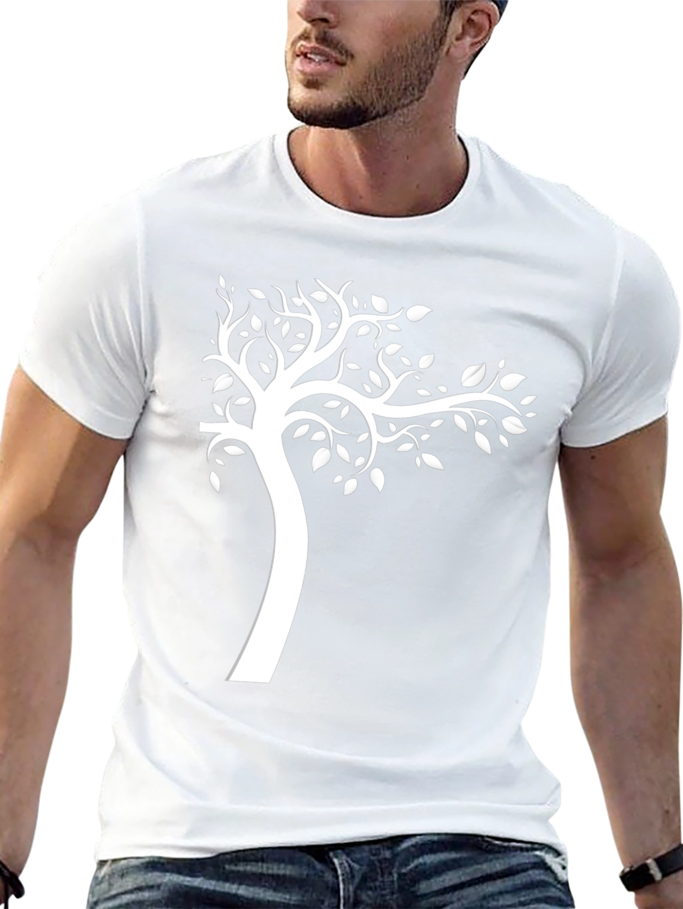 Black Tree Graphic Tee - Stylish Menswear