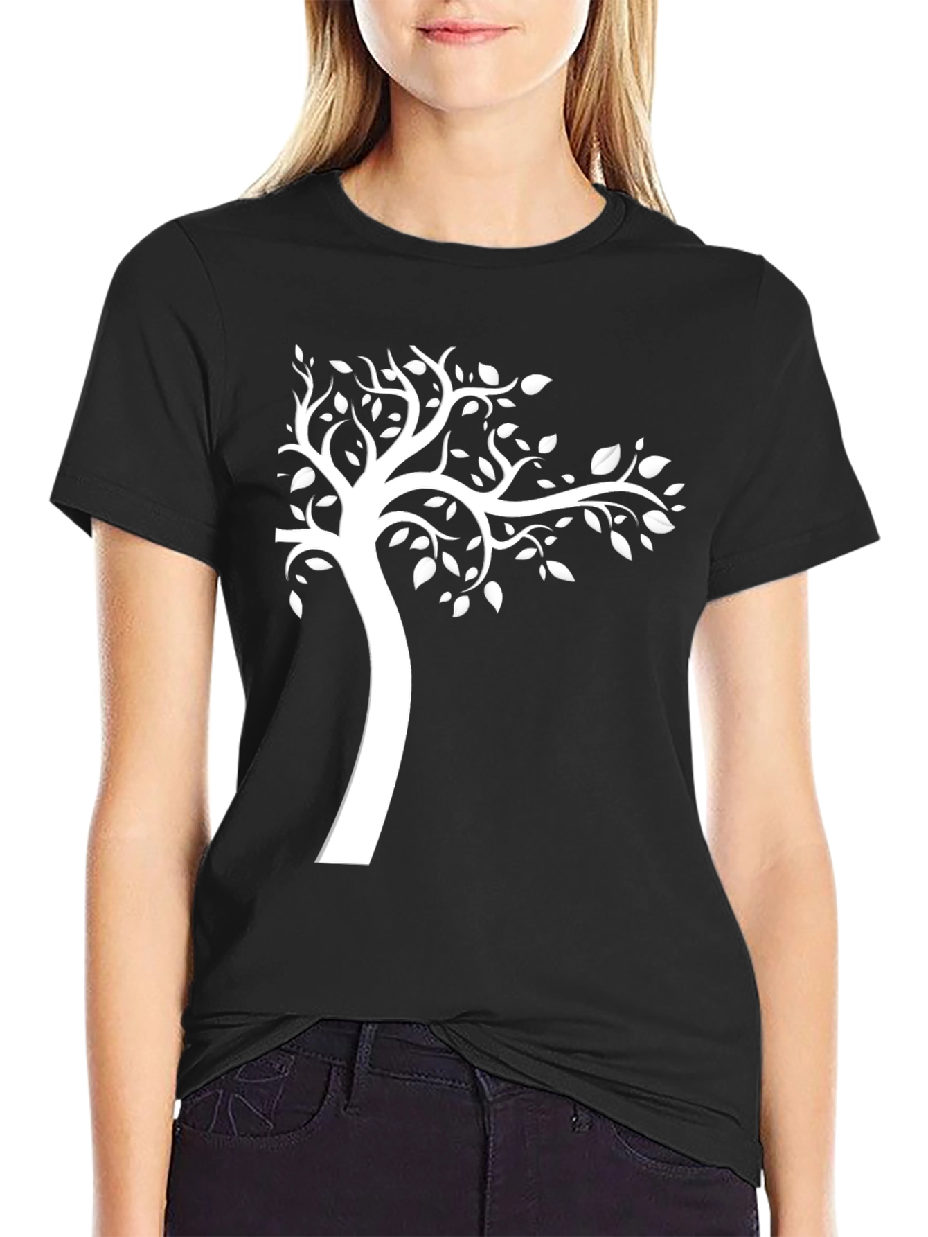Black Tree Graphic Tee - Stylish Menswear