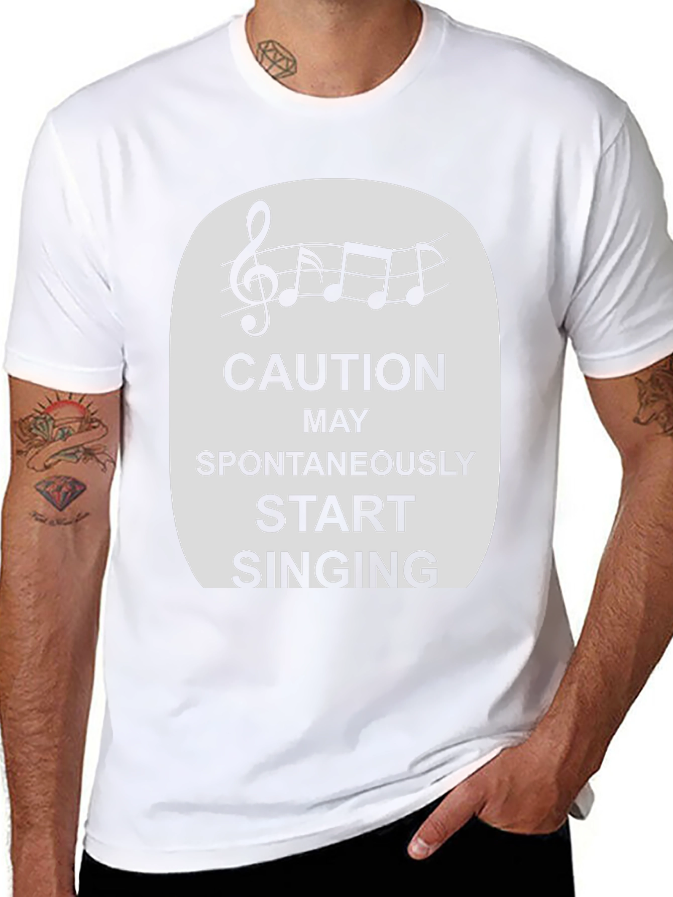Caution Spontaneously Start Singing T-Shirt