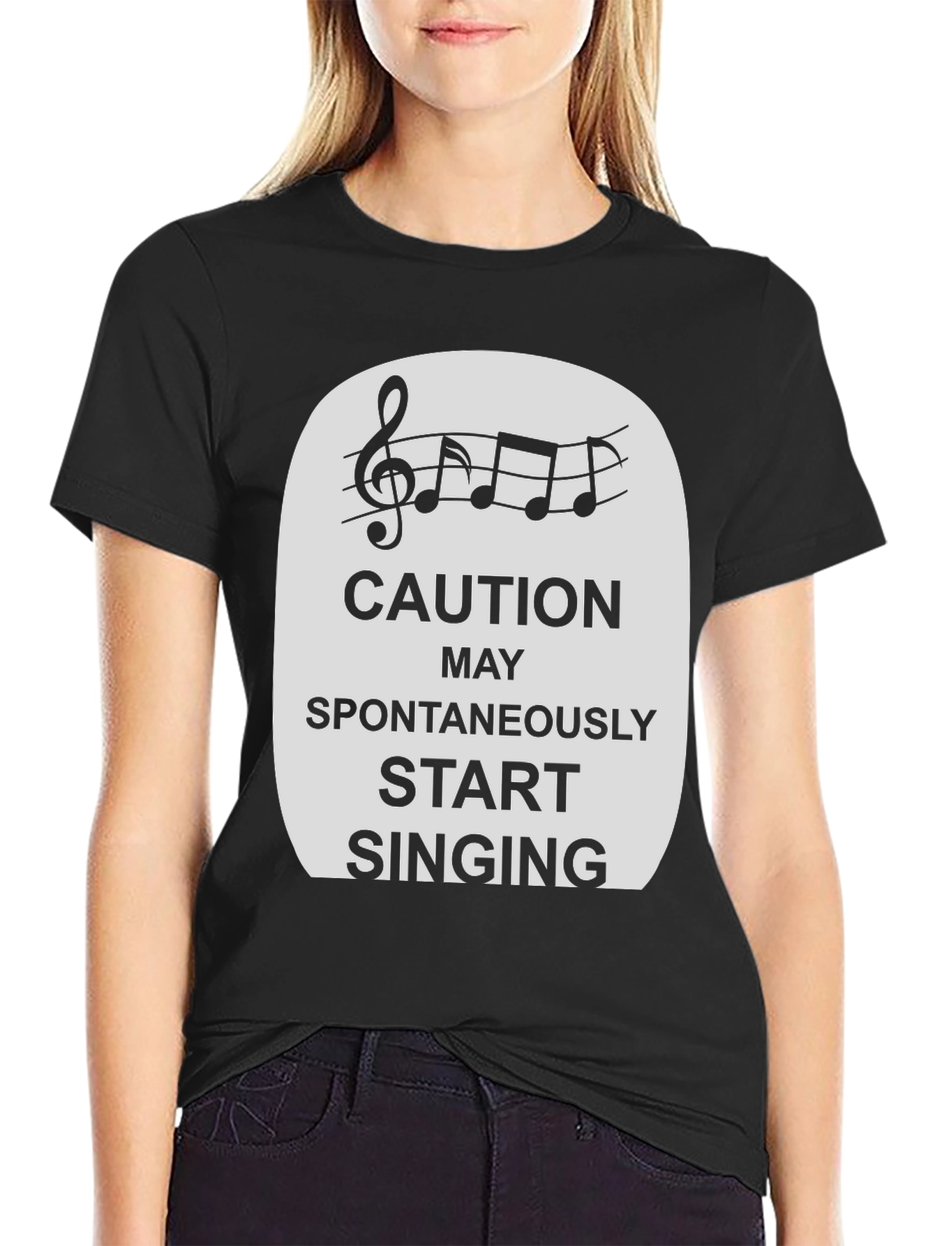 Caution Spontaneously Start Singing T-Shirt