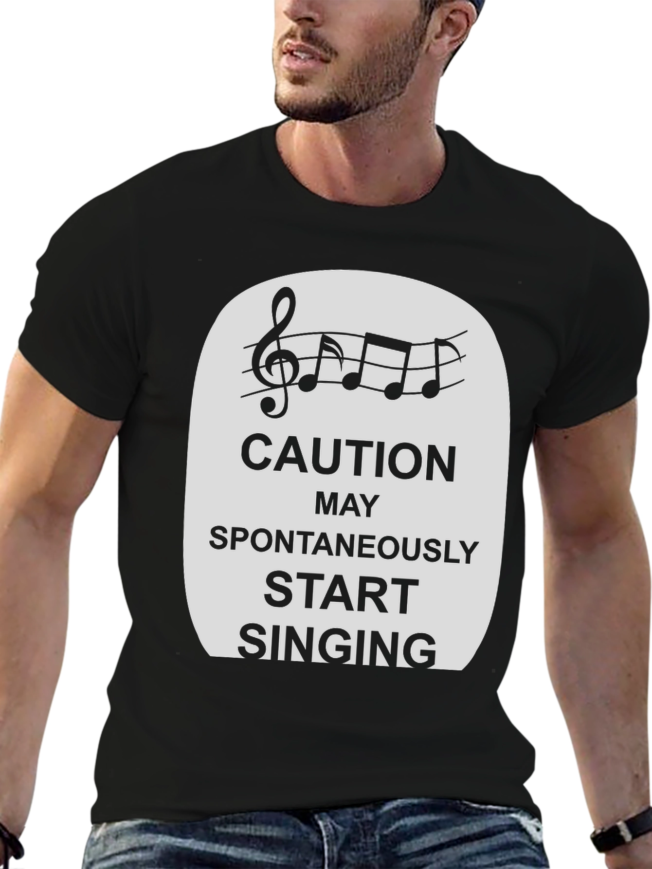 Caution Spontaneously Start Singing T-Shirt