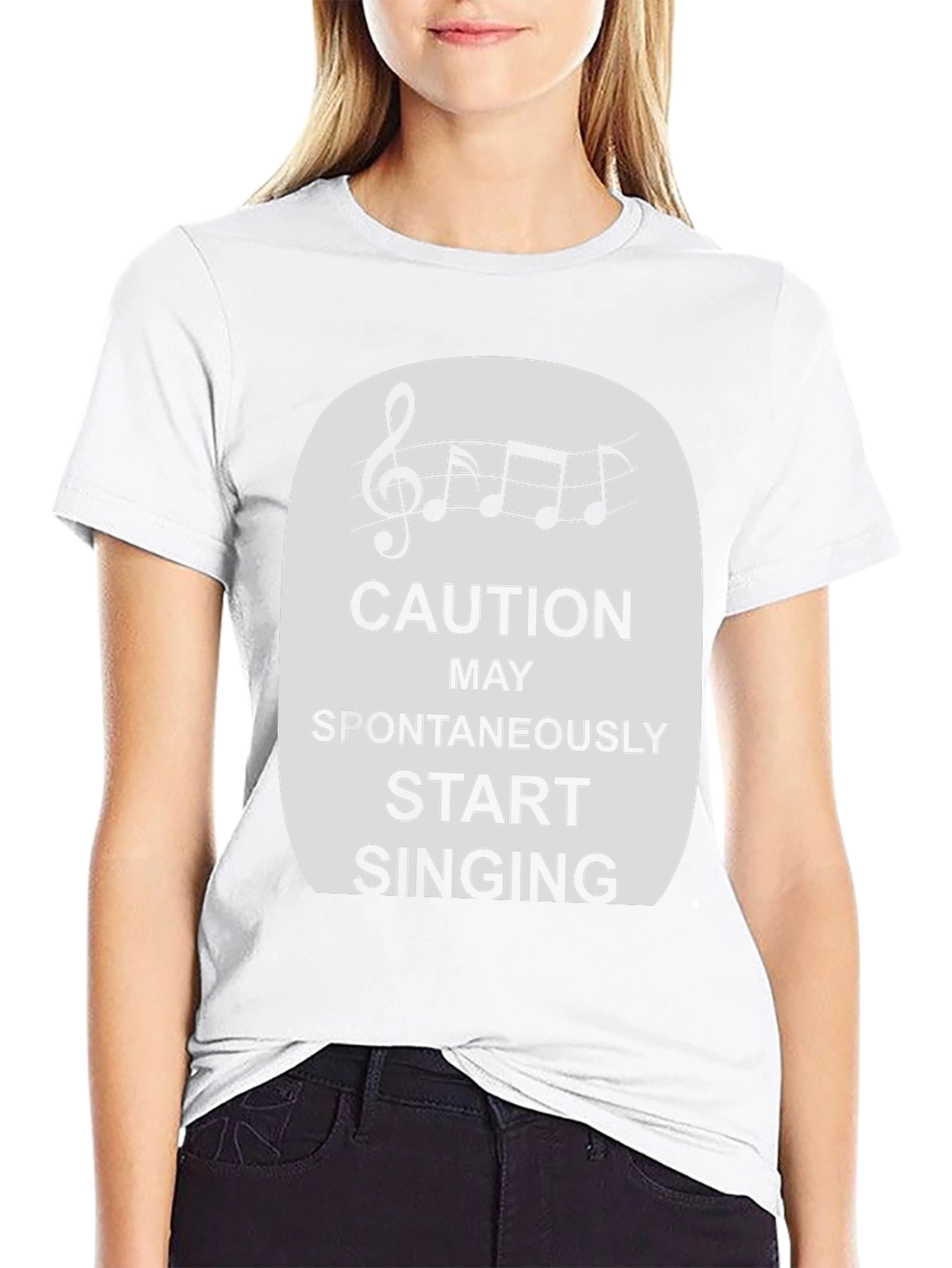Caution Spontaneously Start Singing T-Shirt