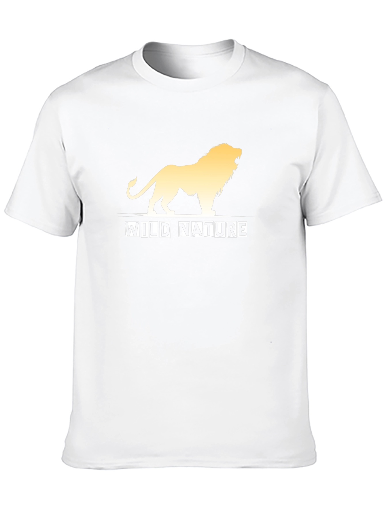 Wild Nature Lion Graphic Black T-Shirt