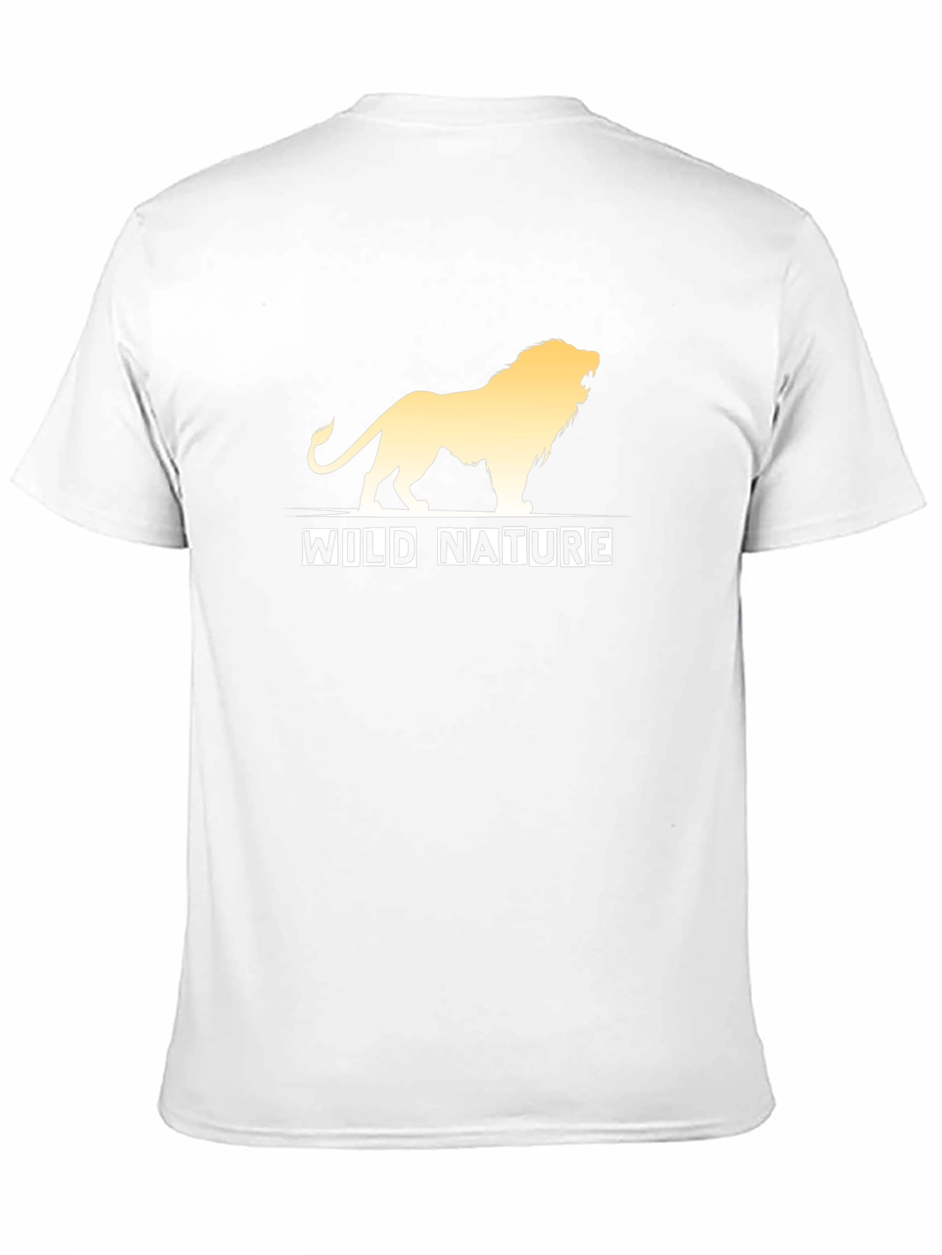 Wild Nature Lion Graphic Black T-Shirt