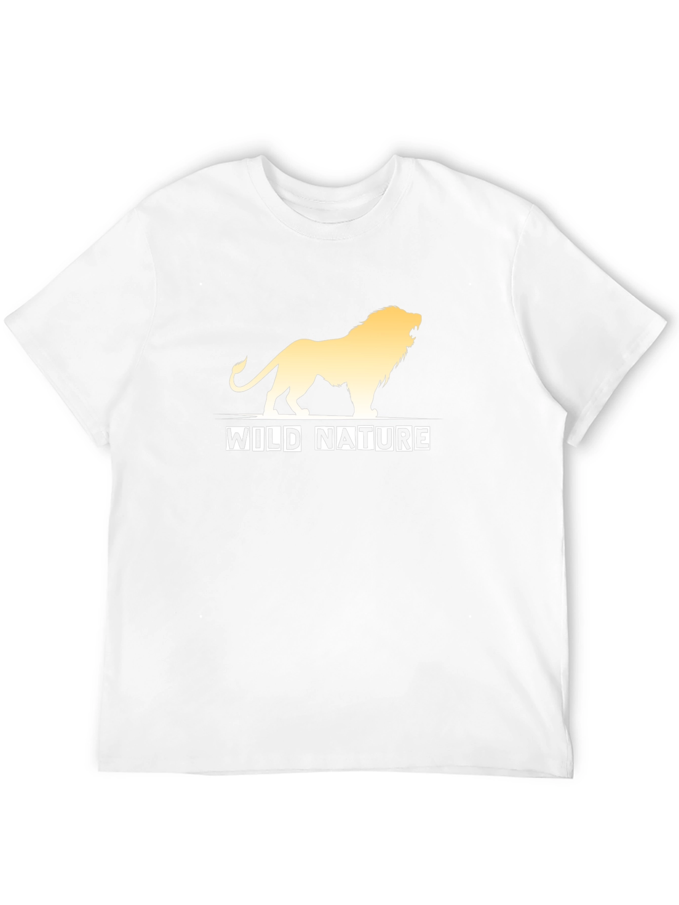 Wild Nature Lion Graphic Black T-Shirt