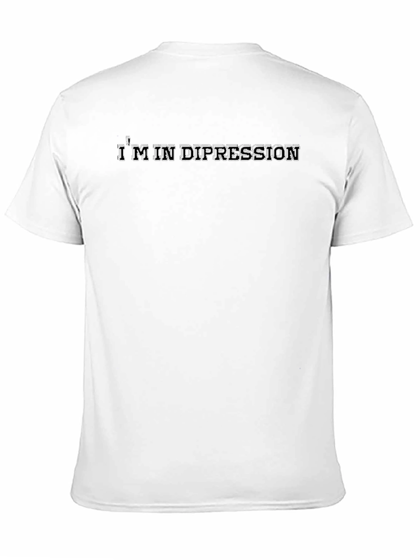 Im in Dipression Graphic Tee - Black Cotton T-Shirt