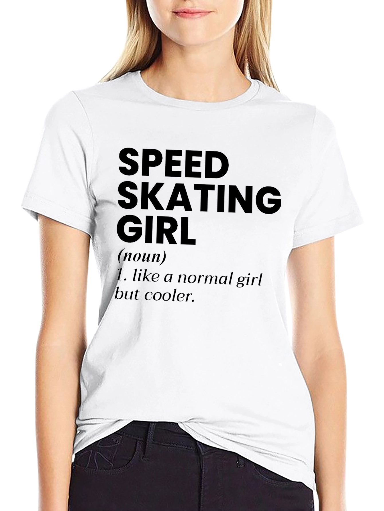 Speed Skating Girl T-Shirt - Cool & Unique Design