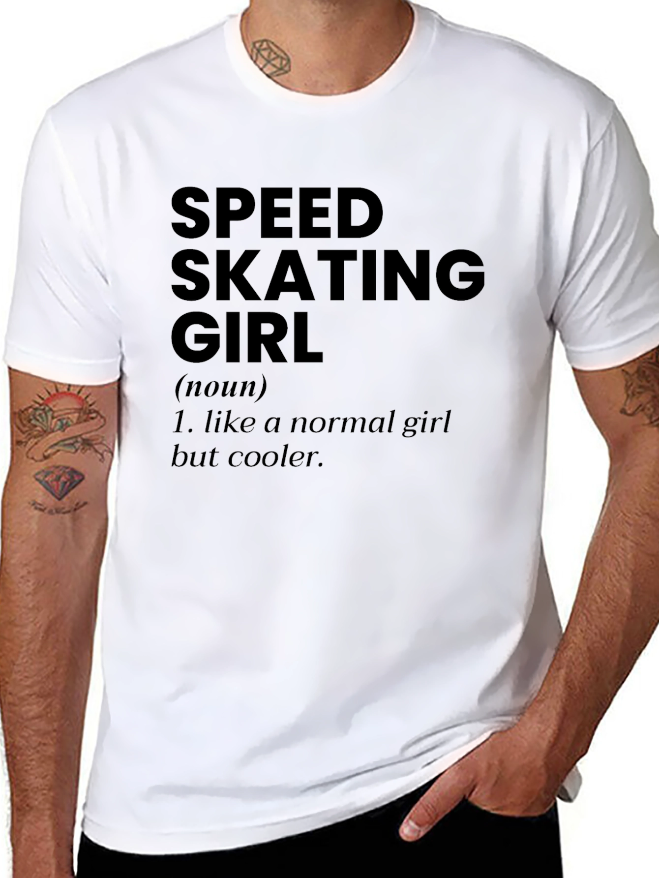 Speed Skating Girl T-Shirt - Cool & Unique Design