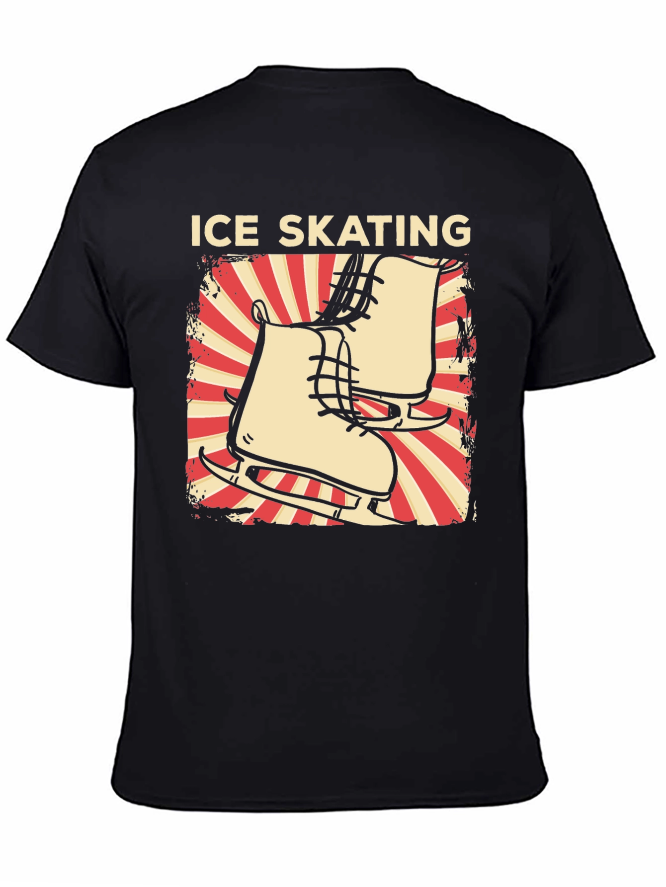 Ice Skating Graphic Tee - Retro Design