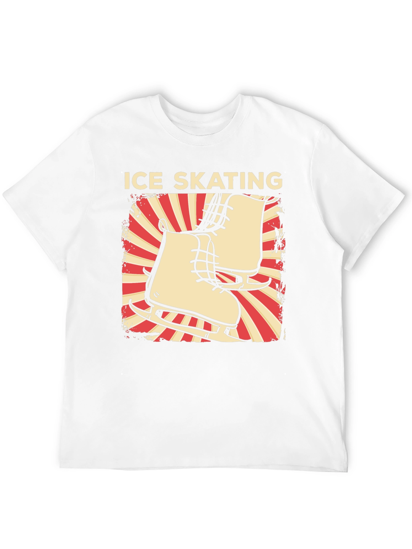 Ice Skating Graphic Tee - Retro Design