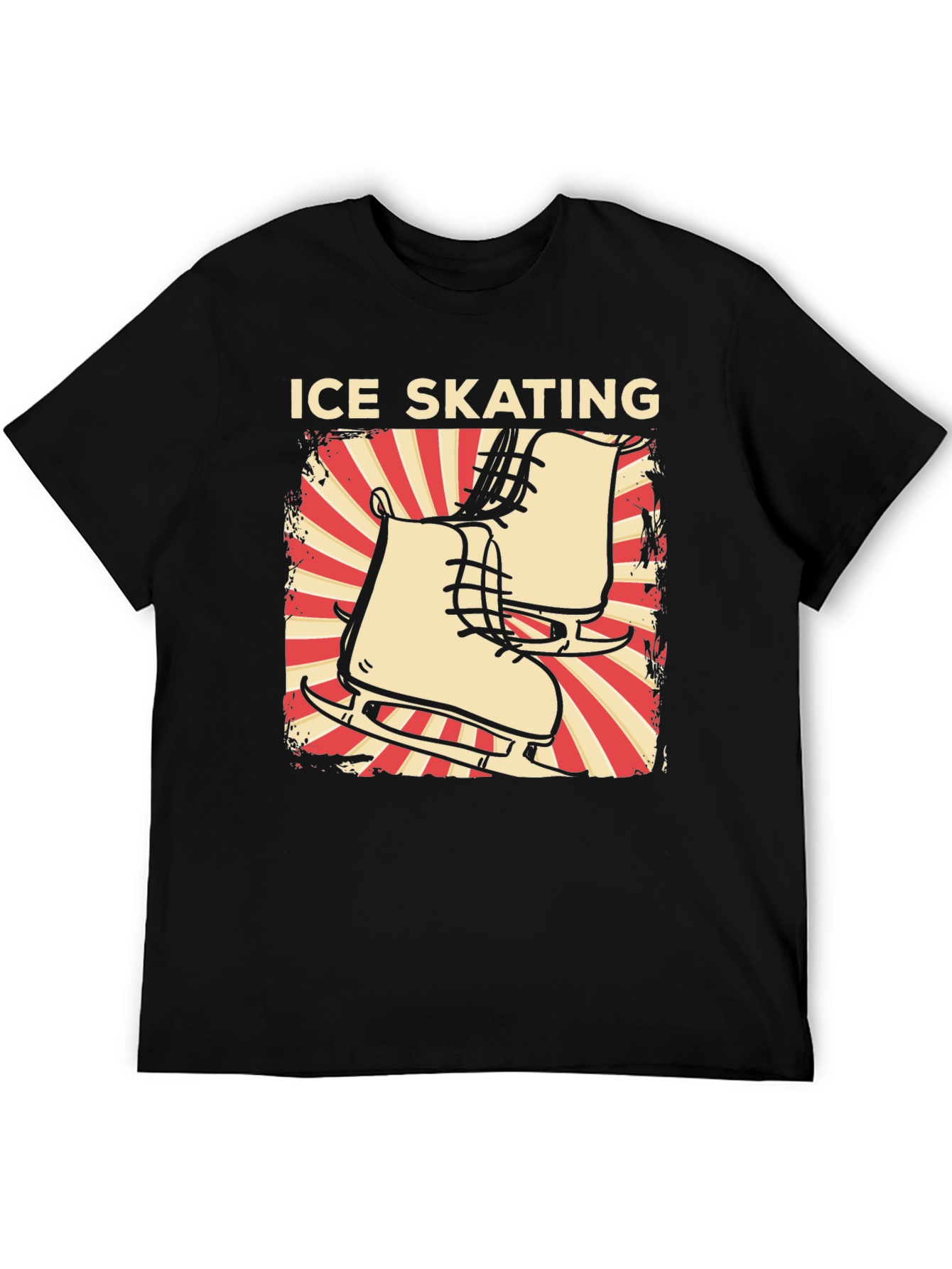 Ice Skating Graphic Tee - Retro Design