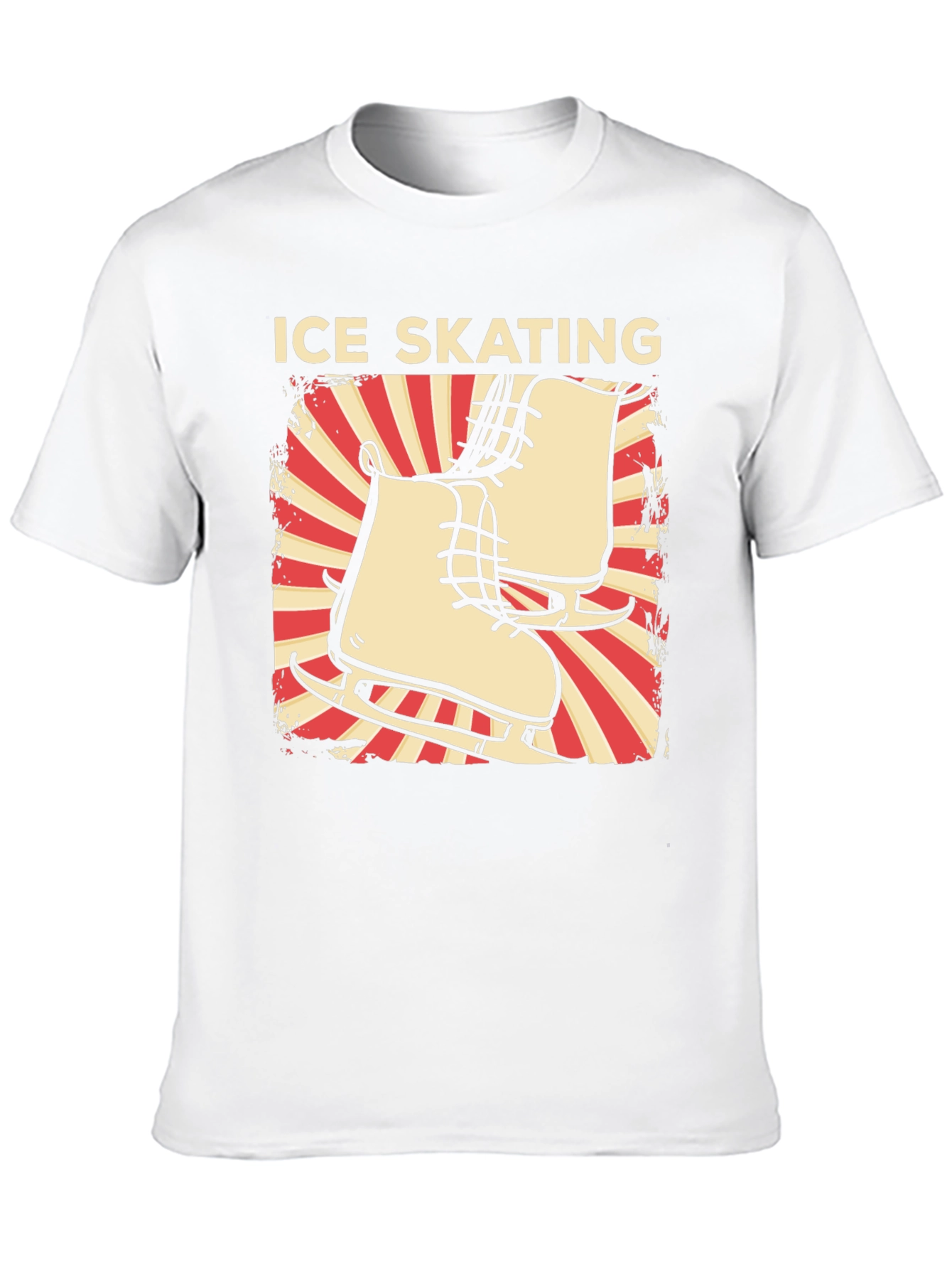 Ice Skating Graphic Tee - Retro Design