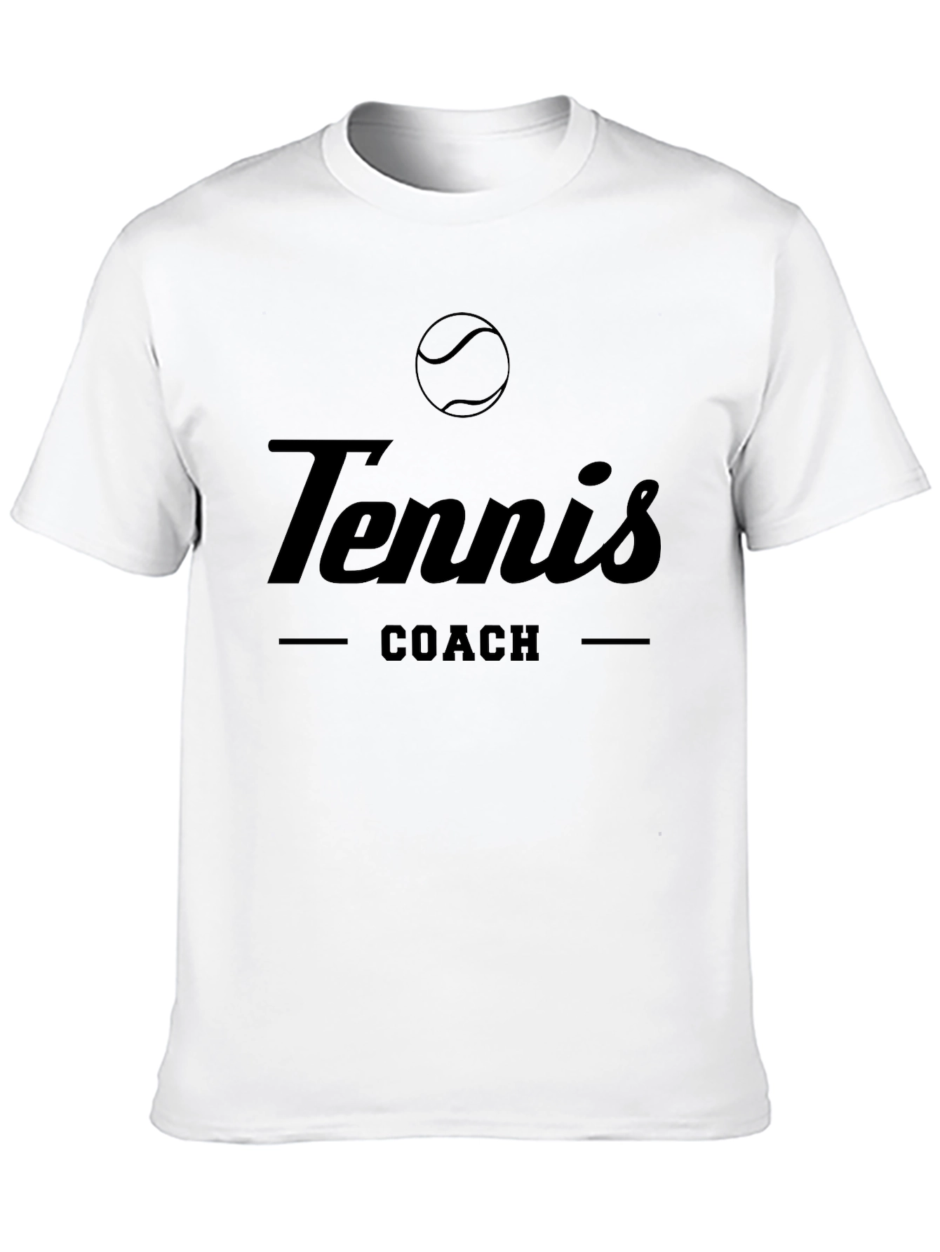 Tennis Coach Black T-Shirt