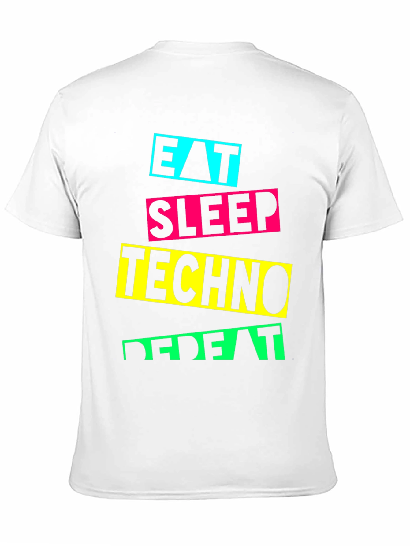 Eat Sleep Techno Repeat Graphic T-Shirt