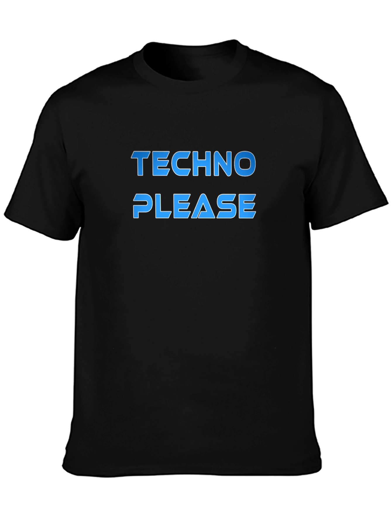 Techno Please Black T-Shirt