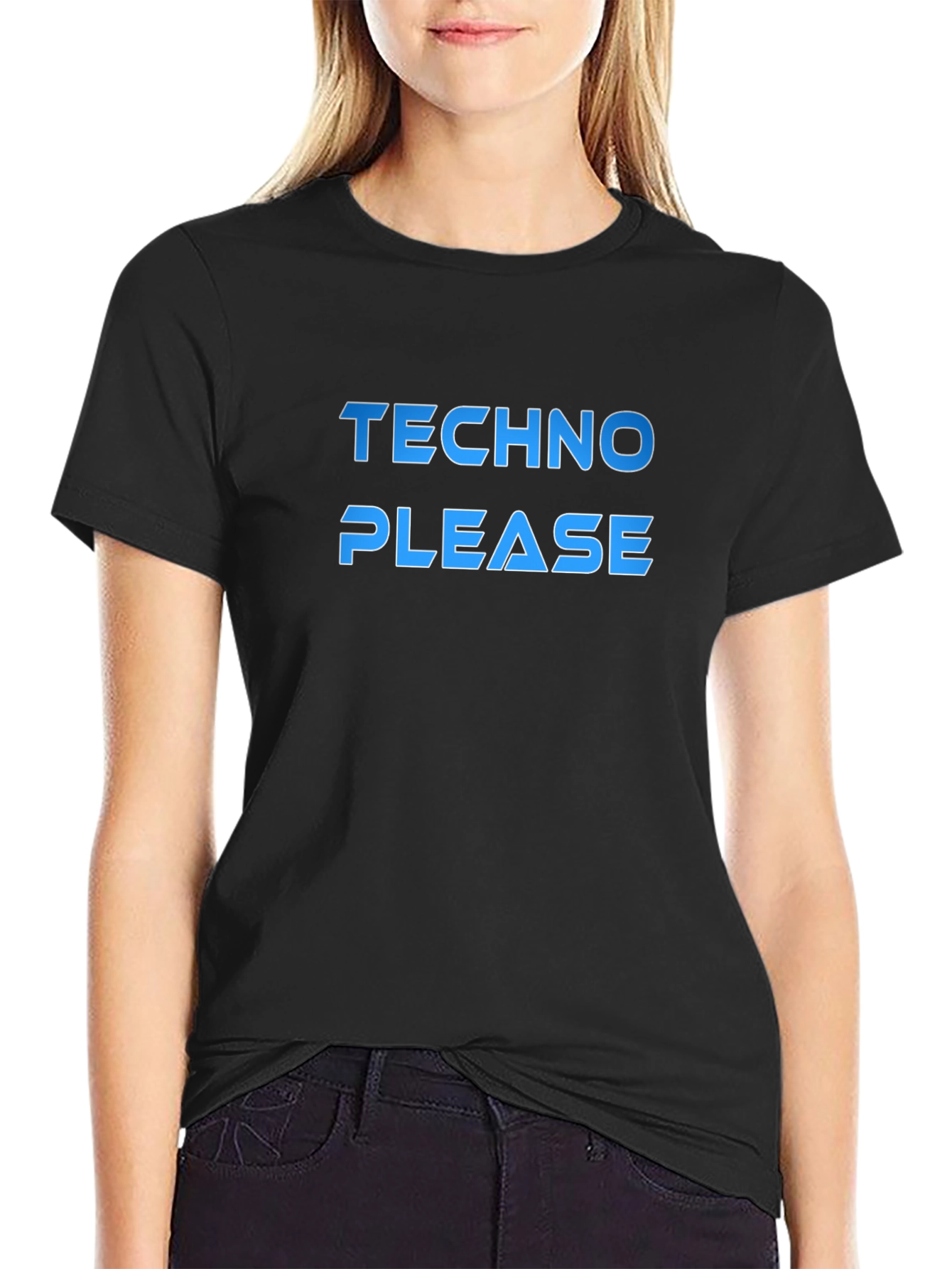 Techno Please Black T-Shirt