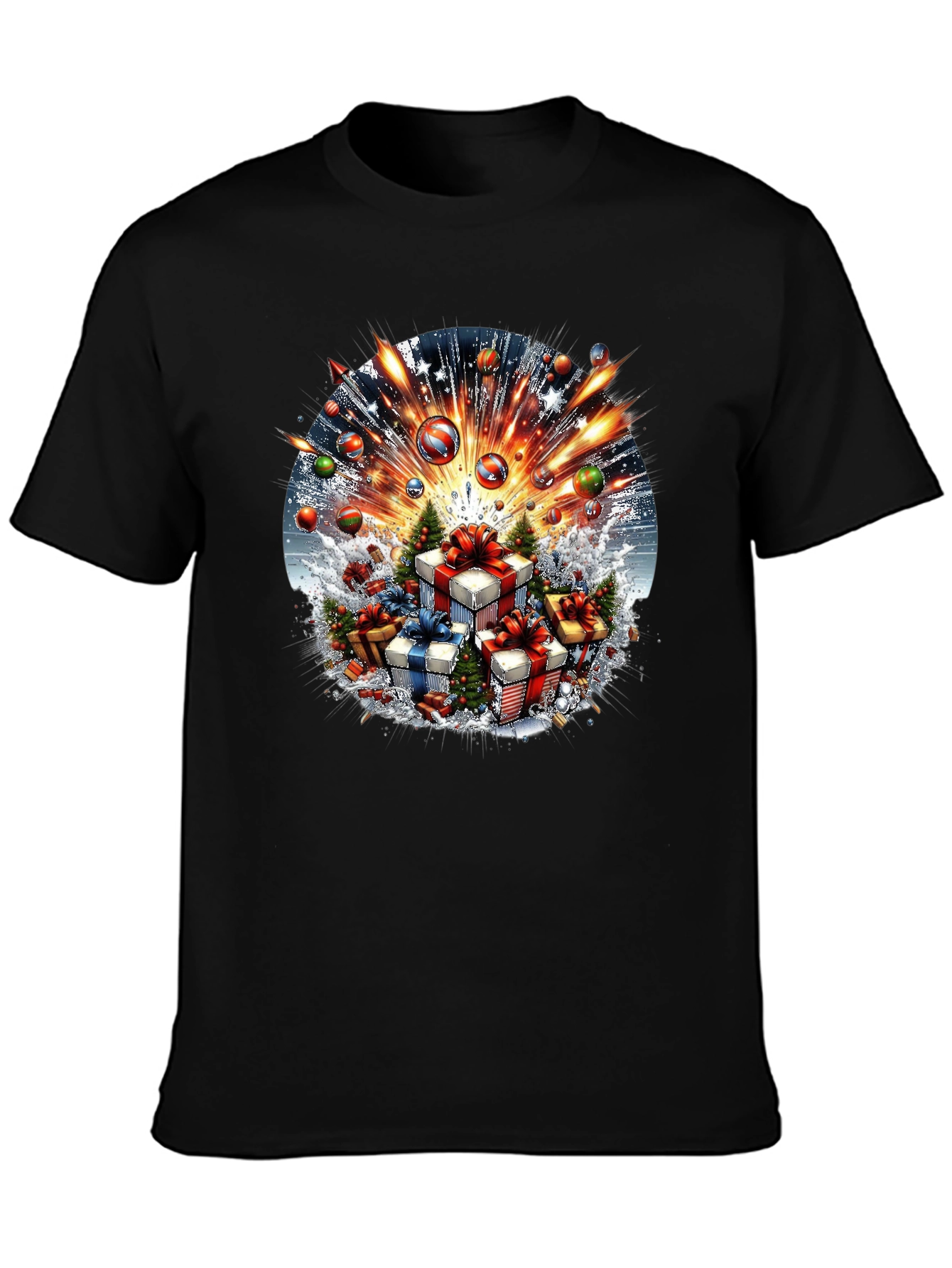 Festive Holiday Gift Explosion T-Shirt