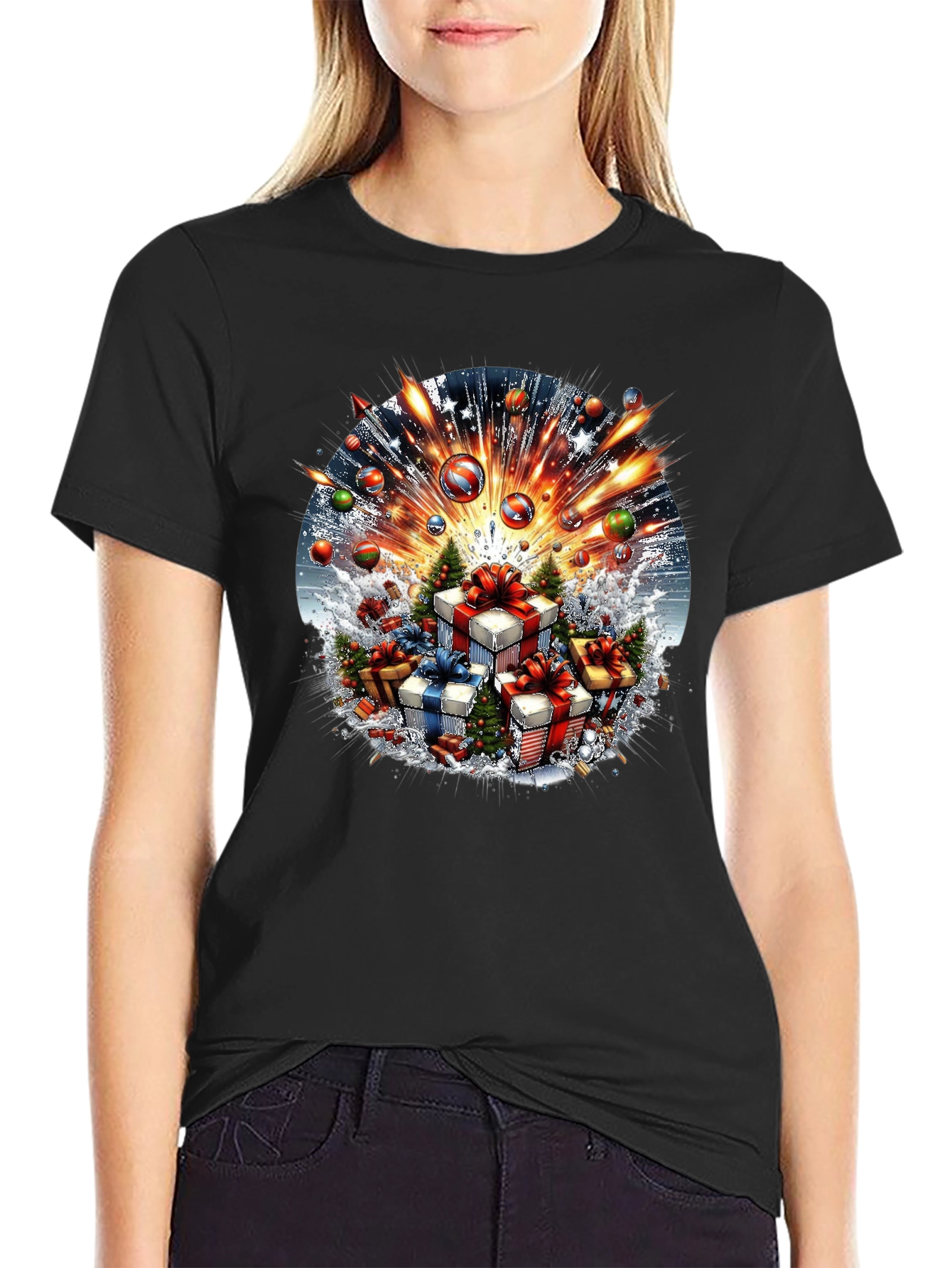 Festive Holiday Gift Explosion T-Shirt