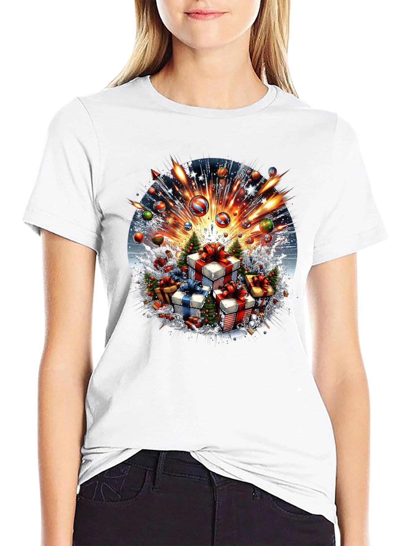 Festive Holiday Gift Explosion T-Shirt