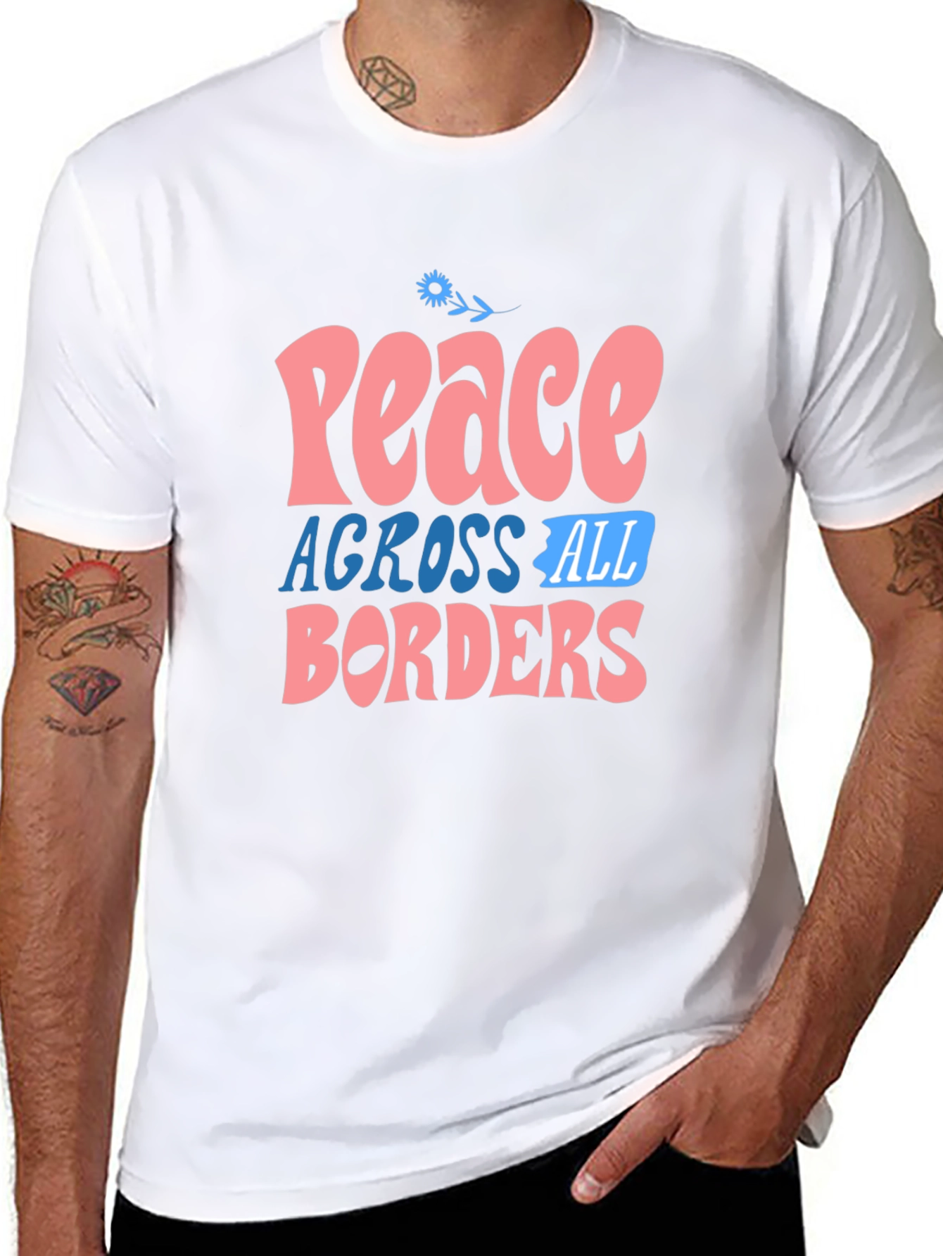 Peace Across All Borders Graphic Tee