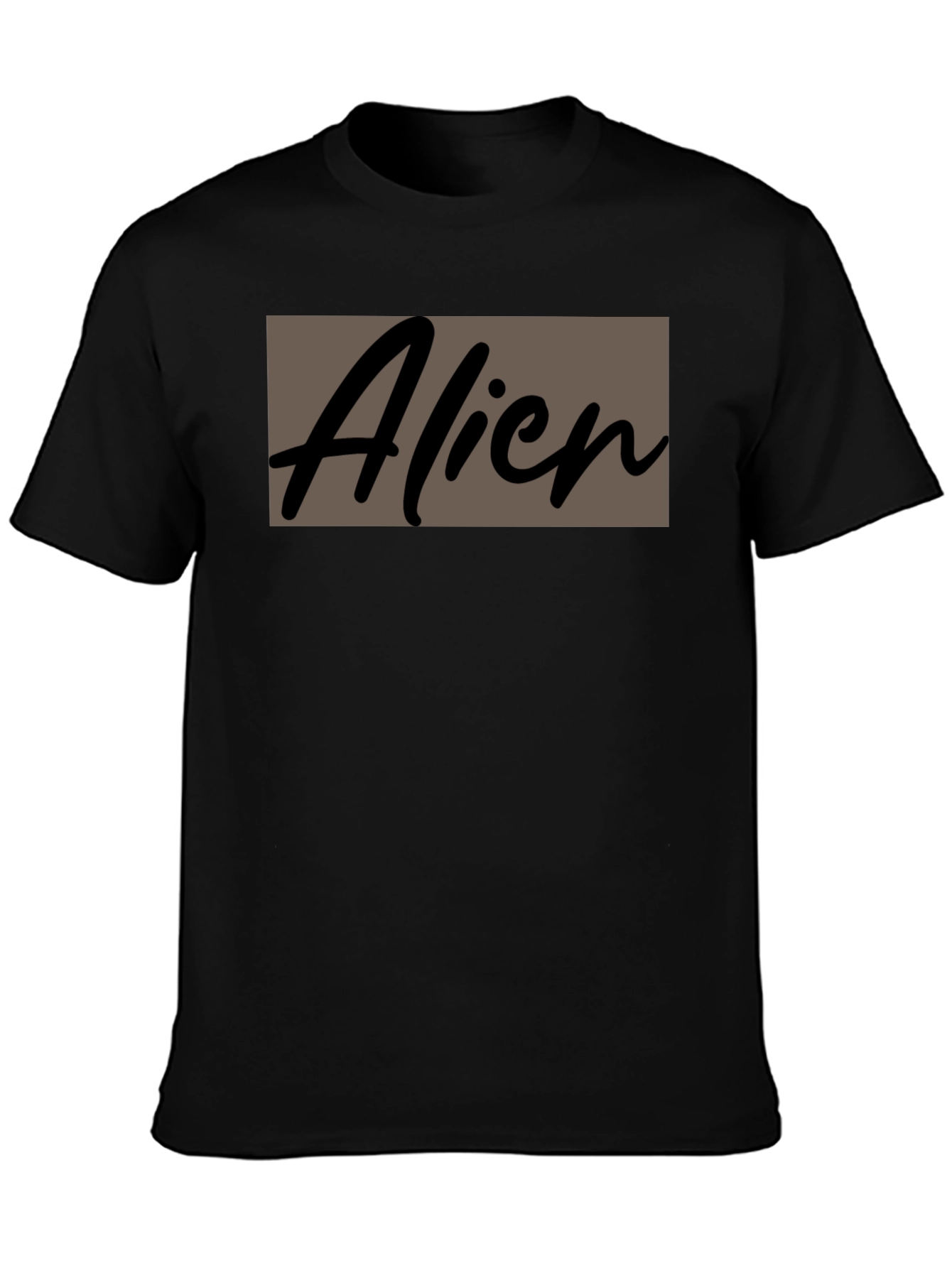 Alien Graphic Print Crew Neck T-Shirt
