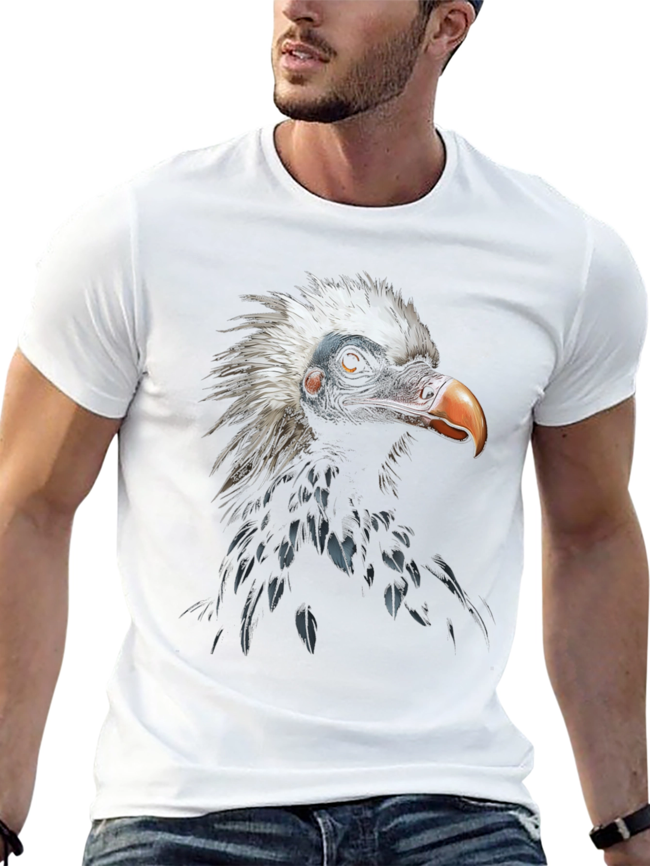 Vulture Graphic T-Shirt - Unique Animal Design