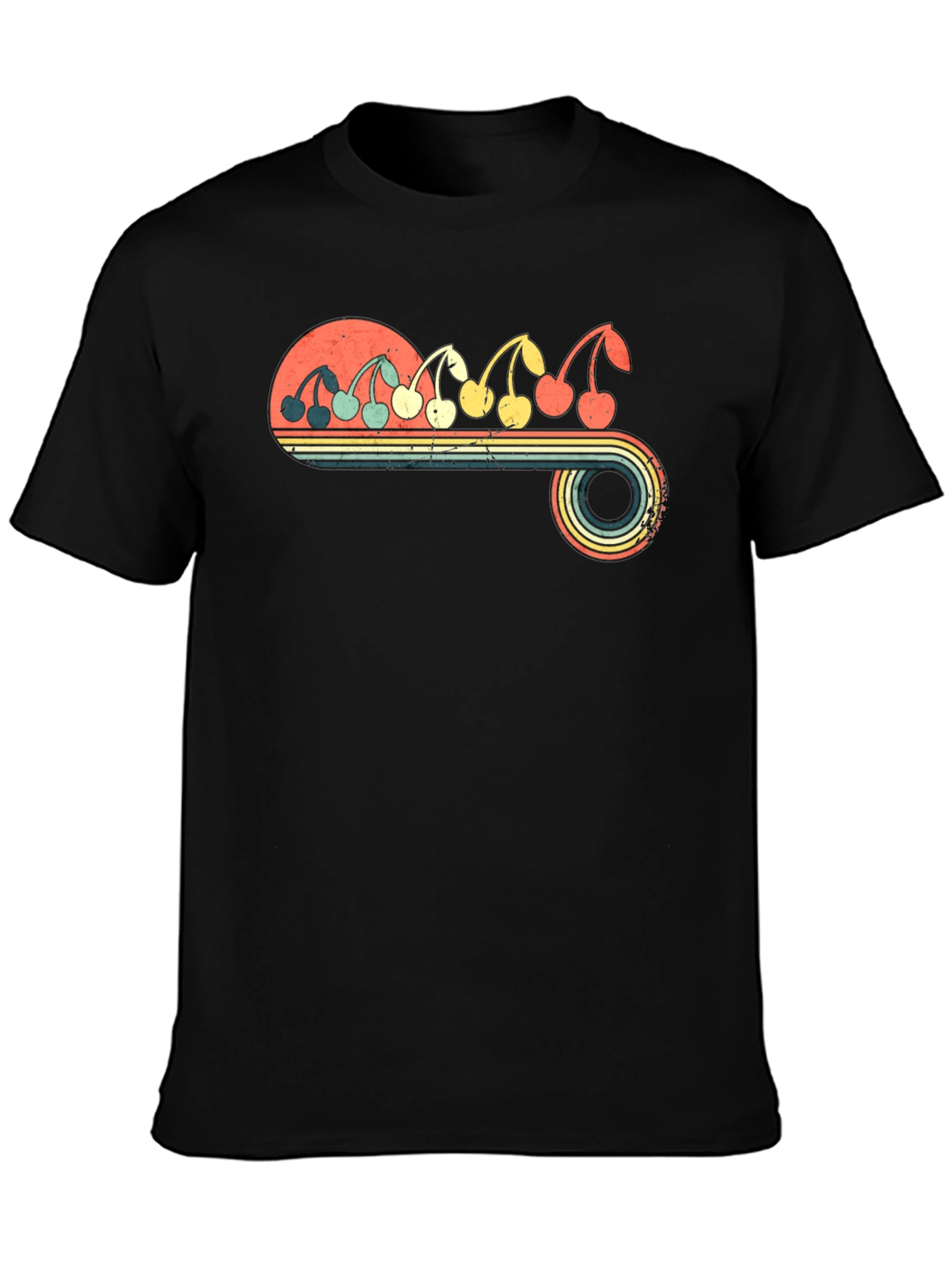 Retro Cherry Graphic T-Shirt
