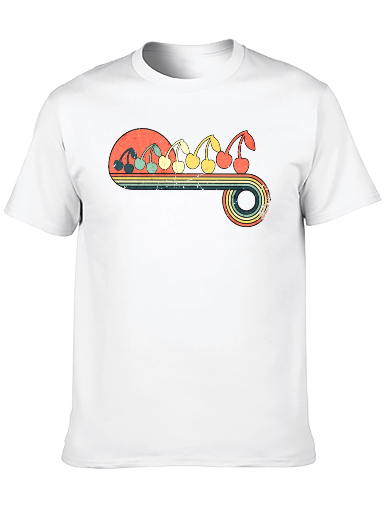 Retro Cherry Graphic T-Shirt