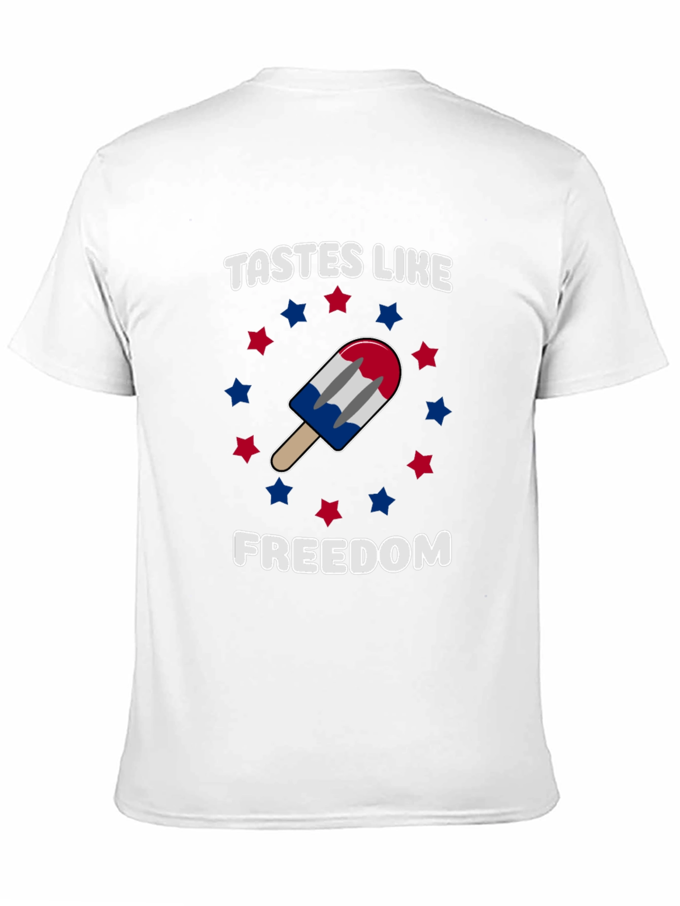 Tastes Like Freedom Patriotic Popsicle Graphic Tee