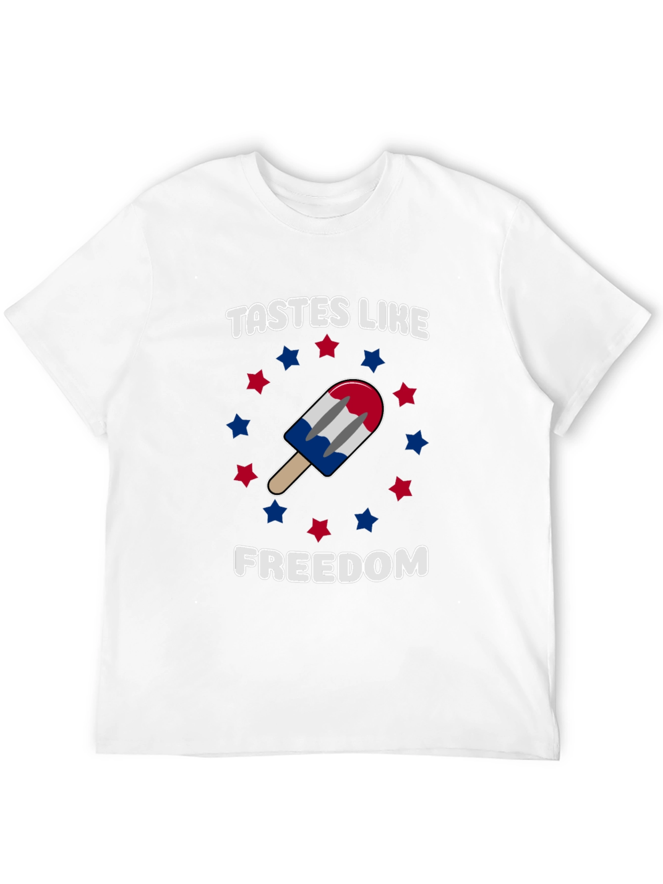 Tastes Like Freedom Patriotic Popsicle Graphic Tee