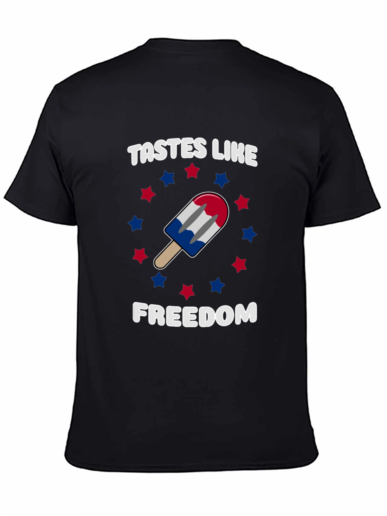 Tastes Like Freedom Patriotic Popsicle Graphic Tee