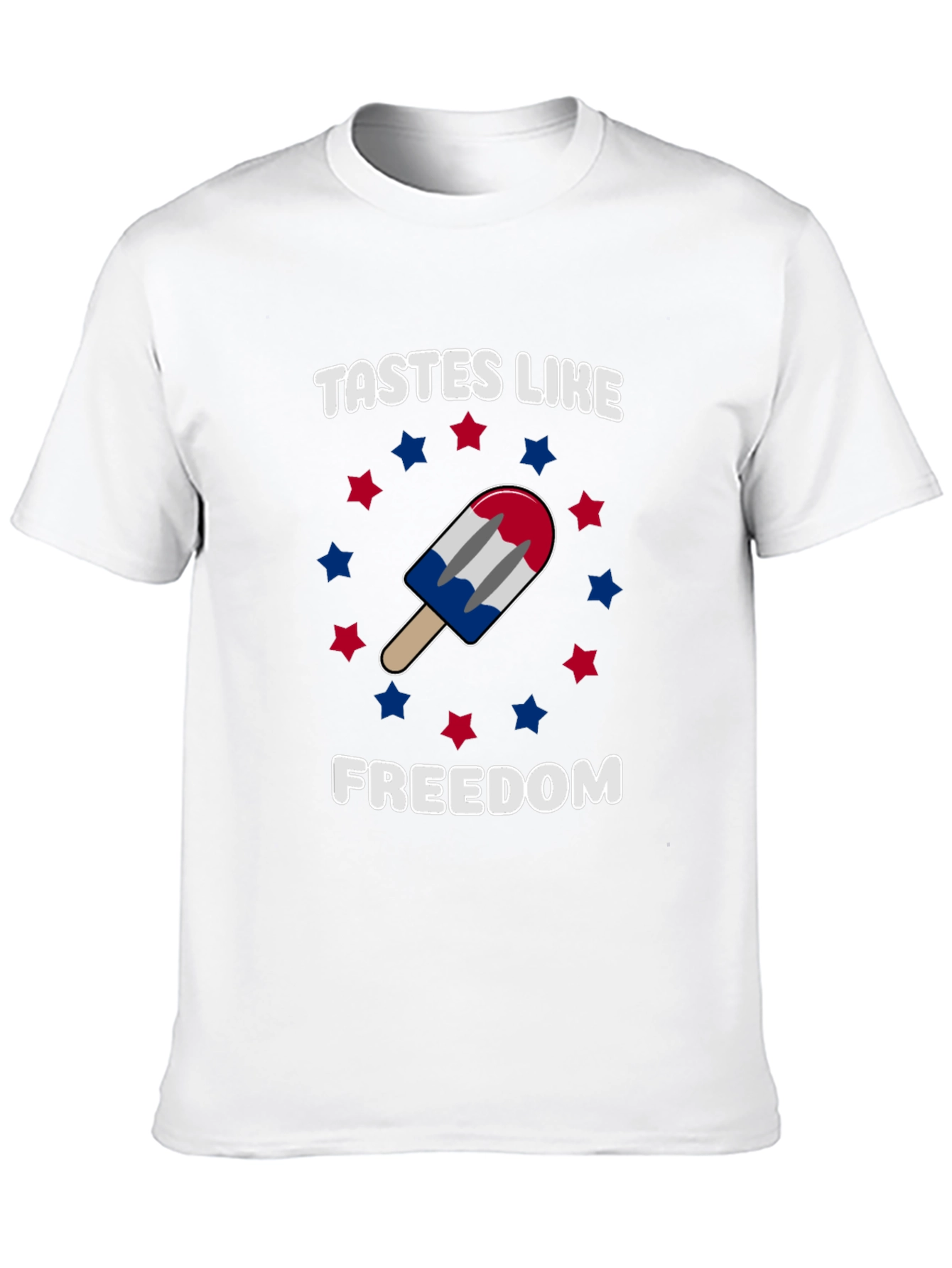 Tastes Like Freedom Patriotic Popsicle Graphic Tee