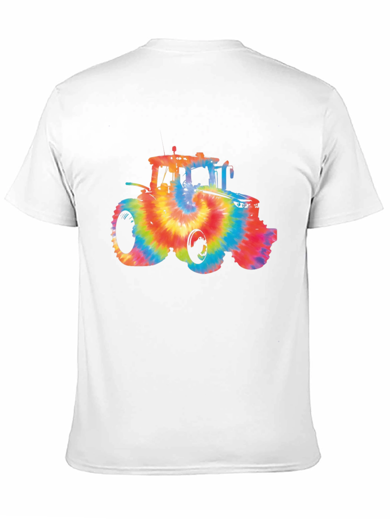 Tie Dye Tractor Graphic T-Shirt