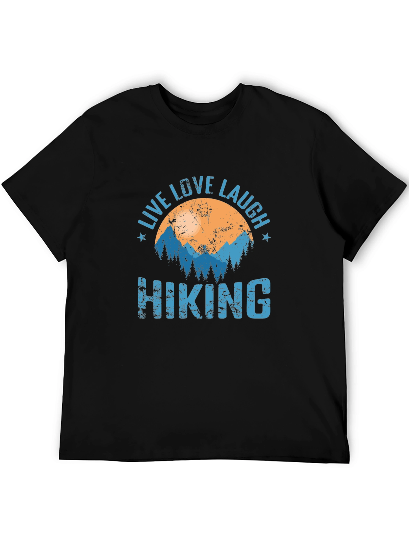 Live Love Laugh Hiking Graphic T-Shirt