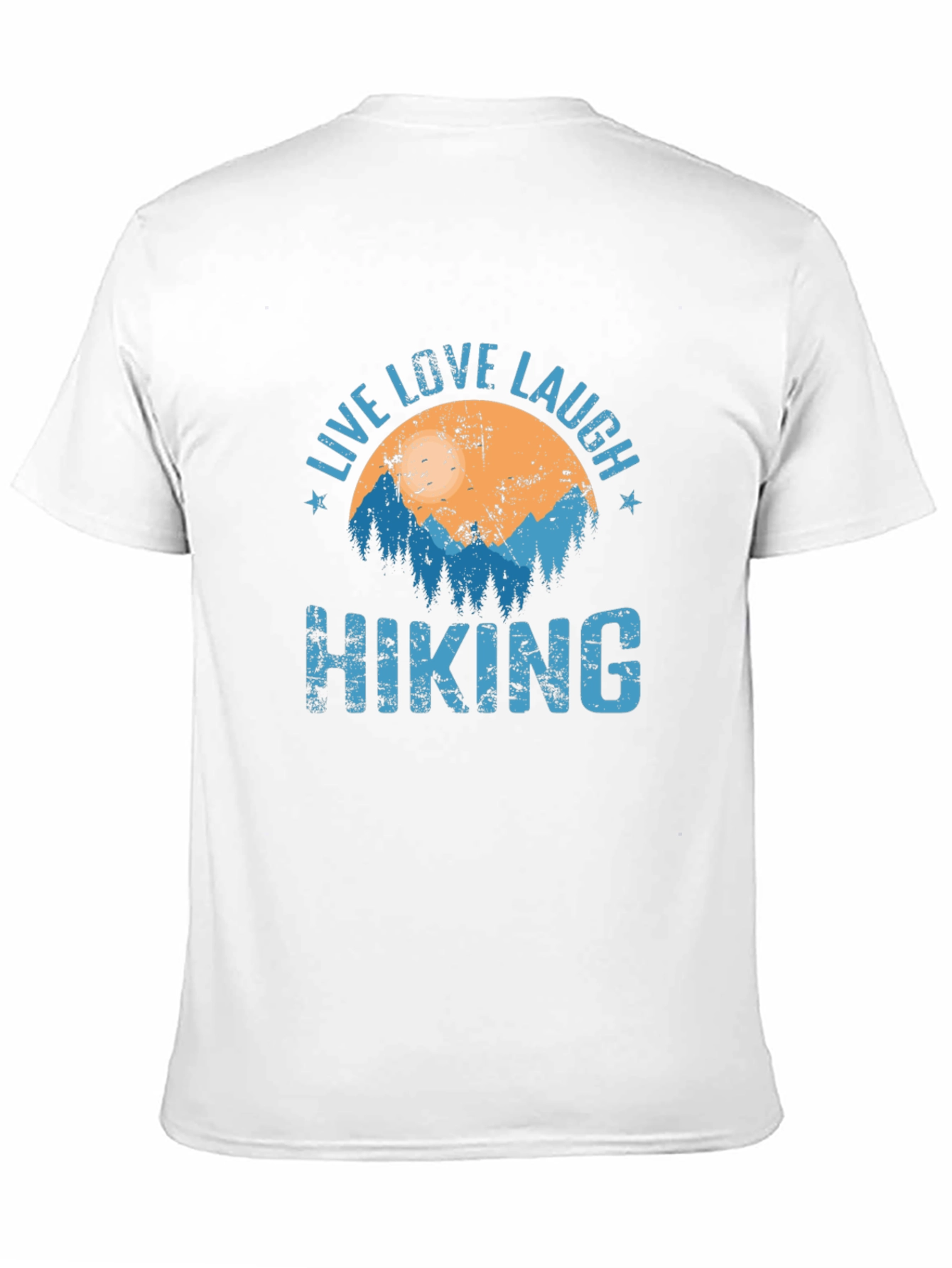 Live Love Laugh Hiking Graphic T-Shirt