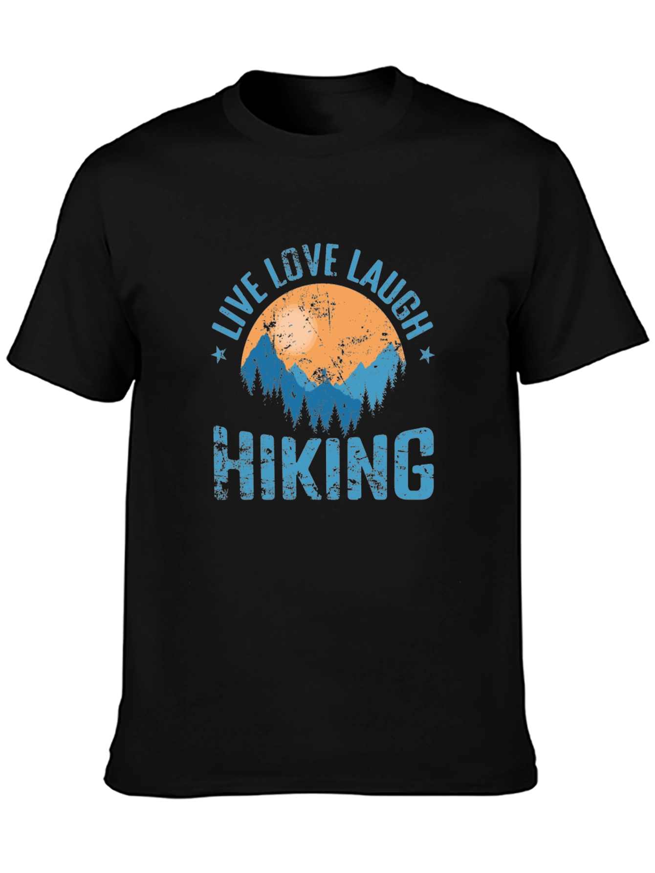 Live Love Laugh Hiking Graphic T-Shirt