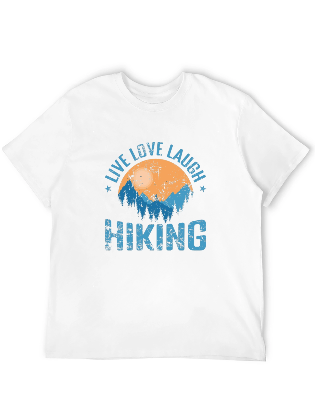 Live Love Laugh Hiking Graphic T-Shirt
