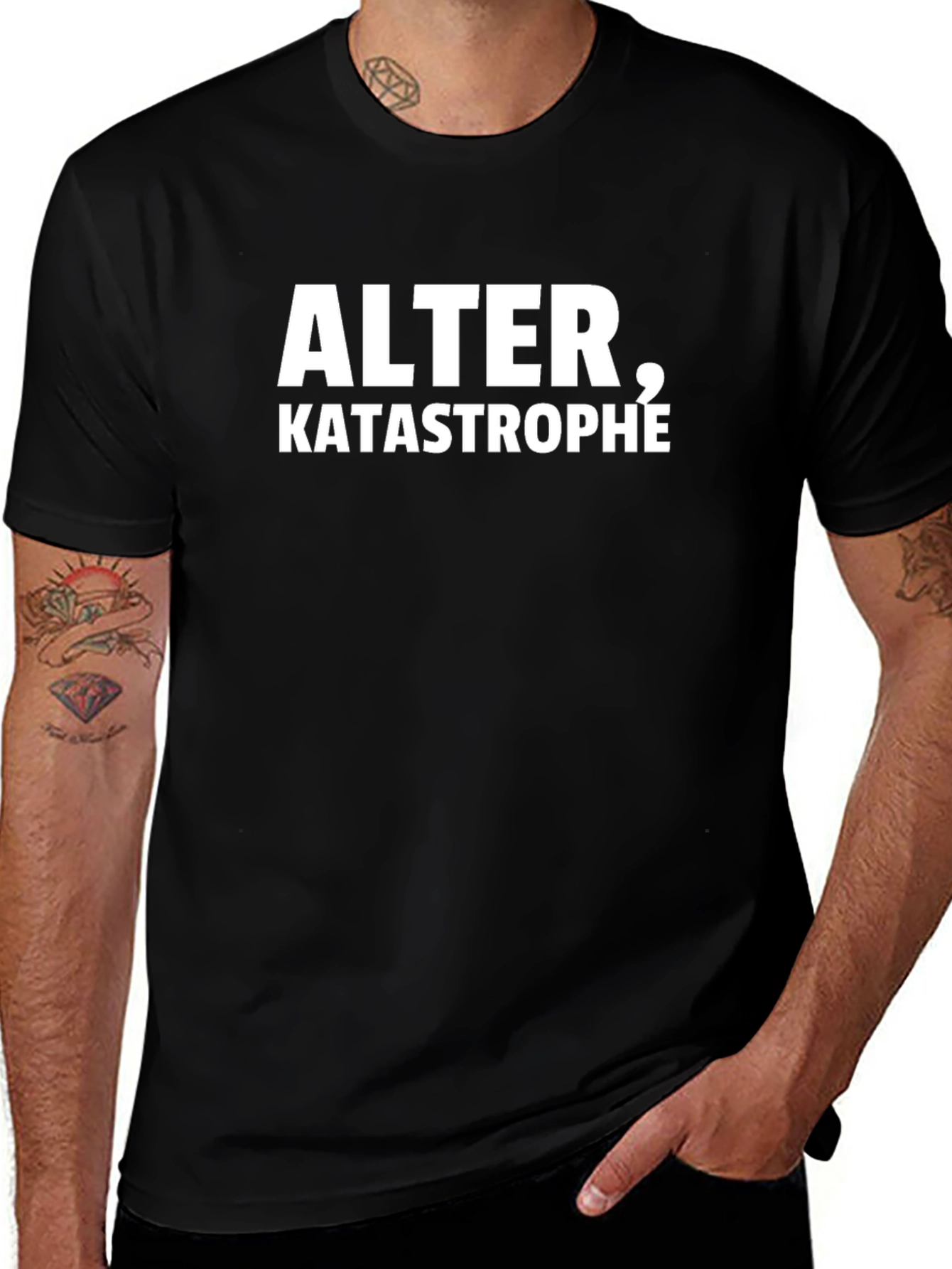 Alter Katastrophe T-Shirt - Black Crew Neck