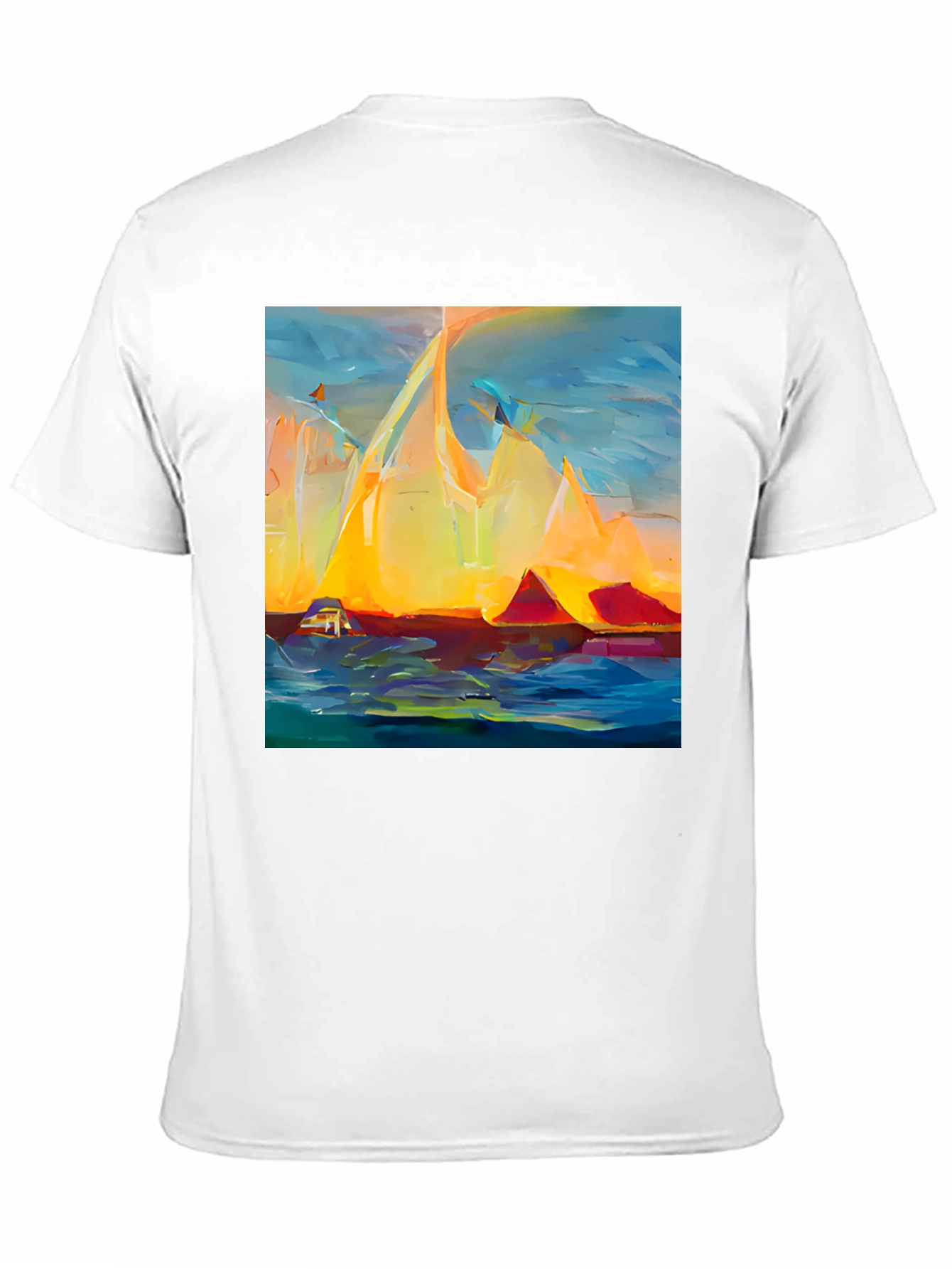 Abstract Mountain Sunset T-Shirt