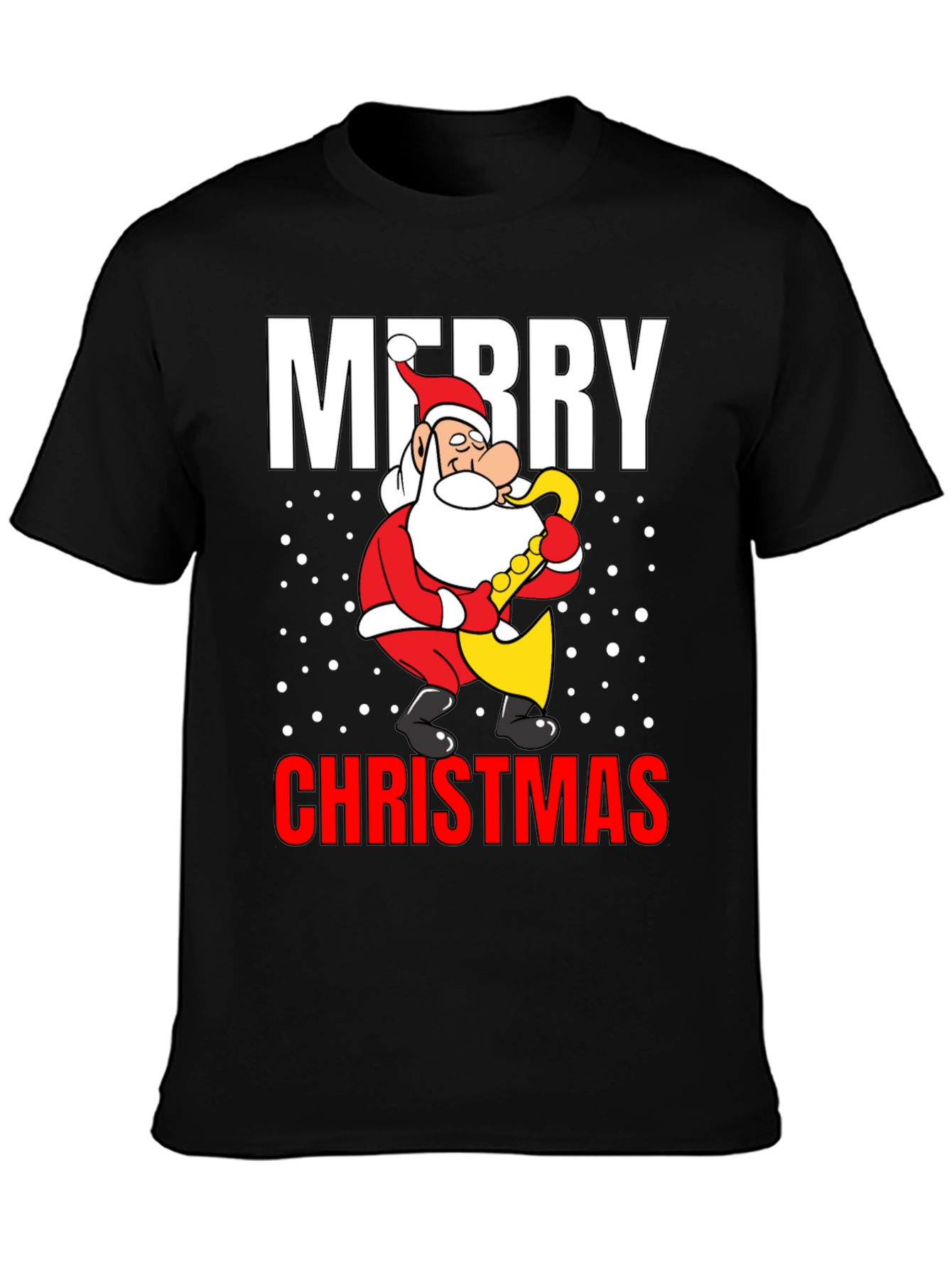 Merry Christmas Santa Saxophone T-Shirt