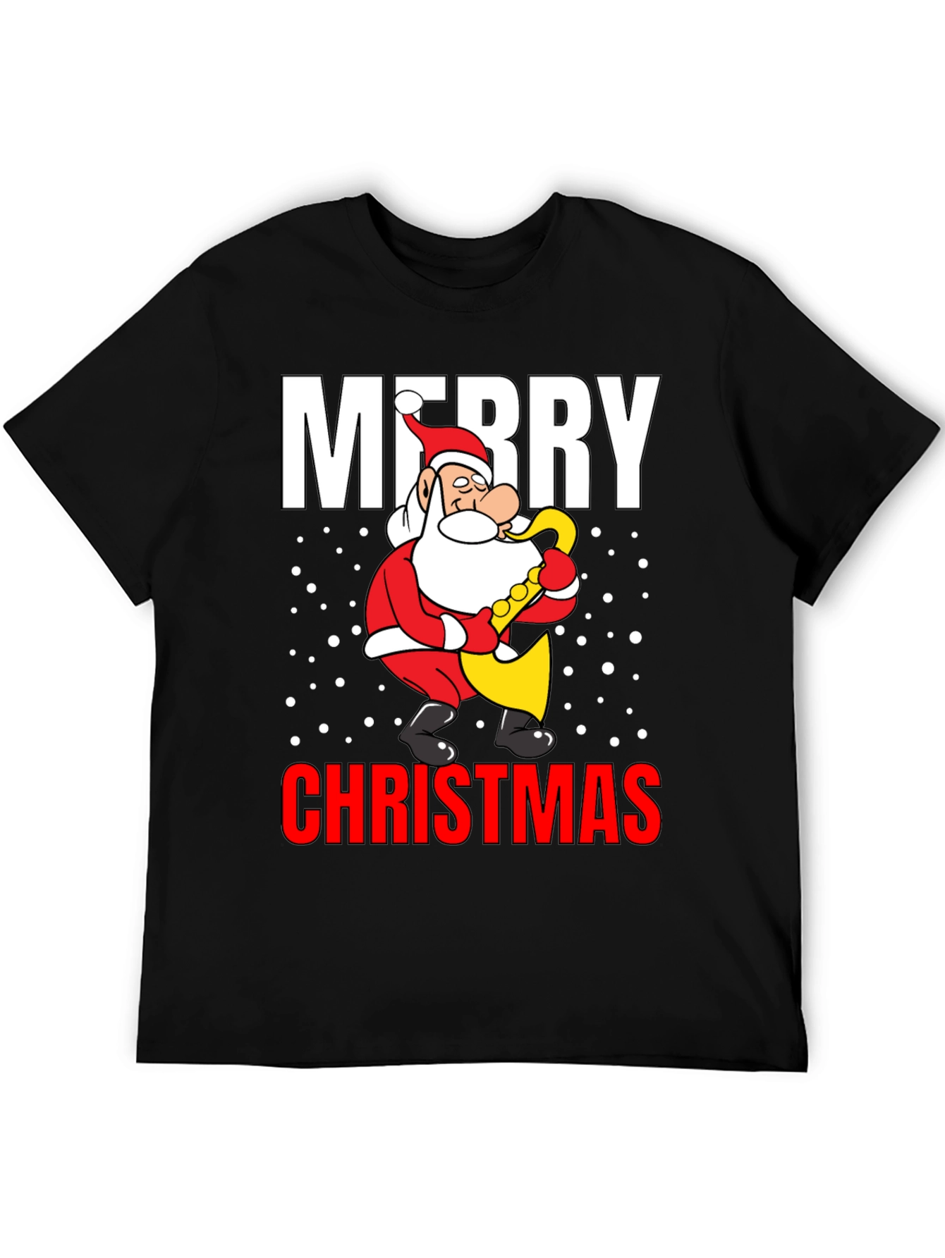 Merry Christmas Santa Saxophone T-Shirt