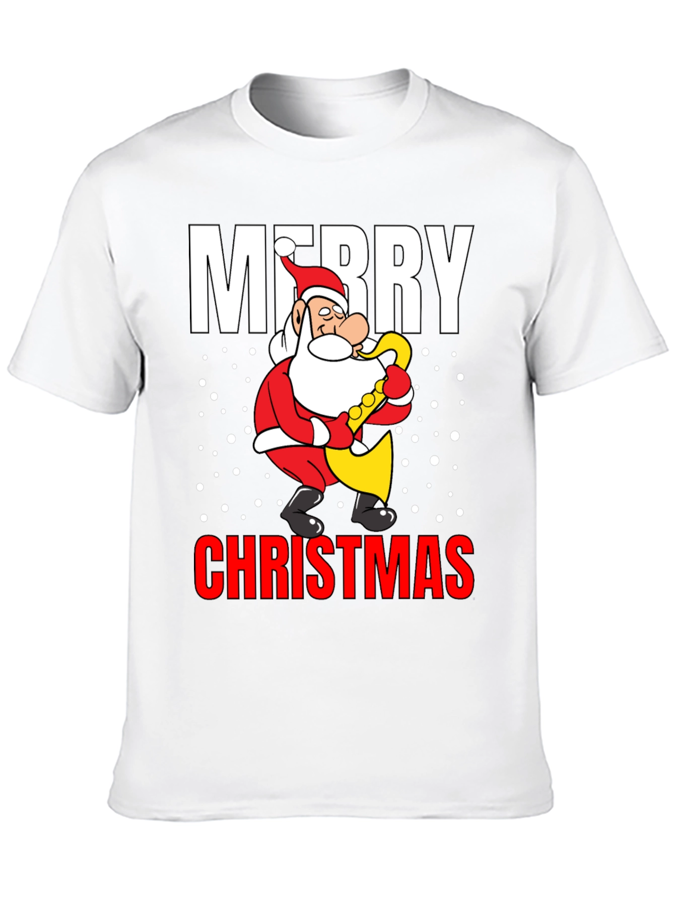 Merry Christmas Santa Saxophone T-Shirt
