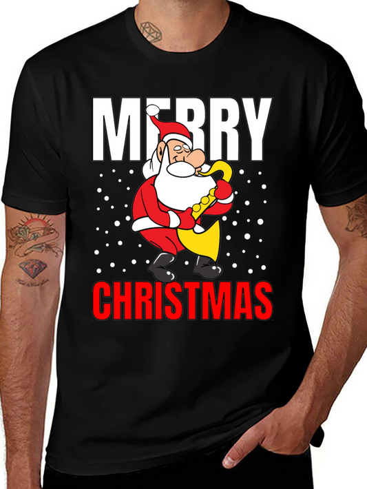 Merry Christmas Santa Saxophone T-Shirt