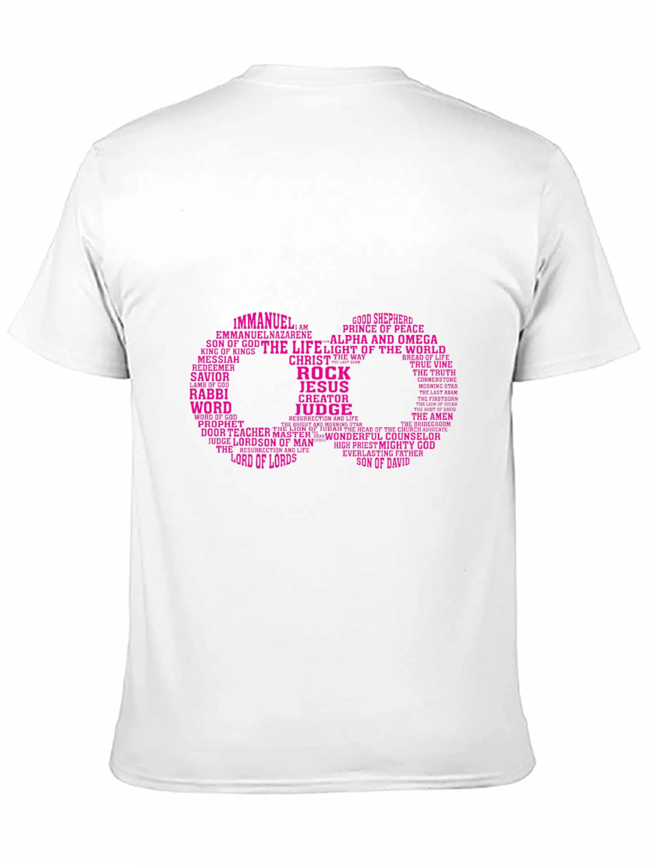 Faith Inspired Graphic Tee - Jesus Names Infinity Design