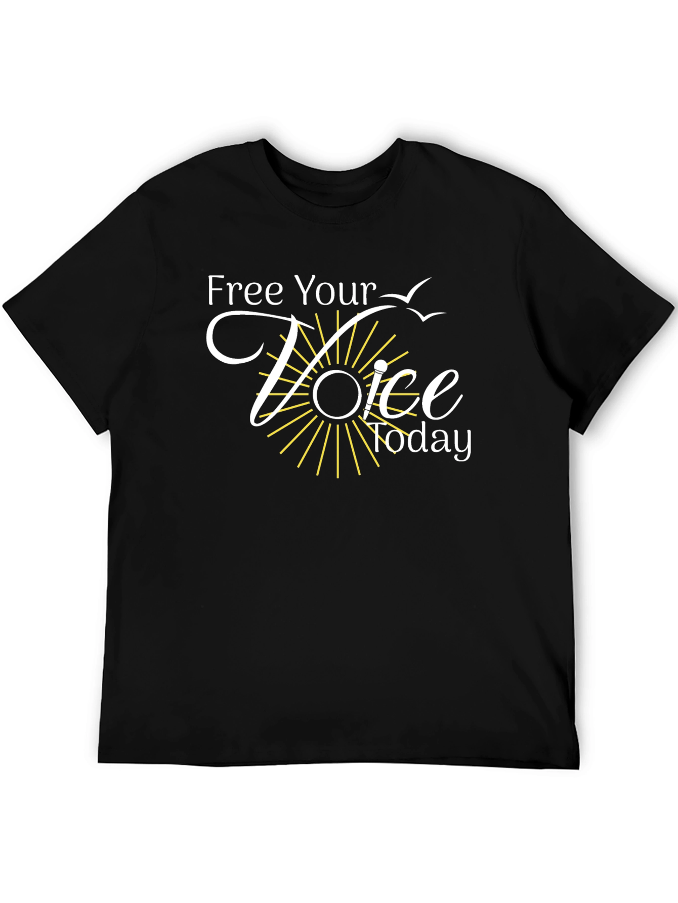 Free Your Voice Today Black T-Shirt