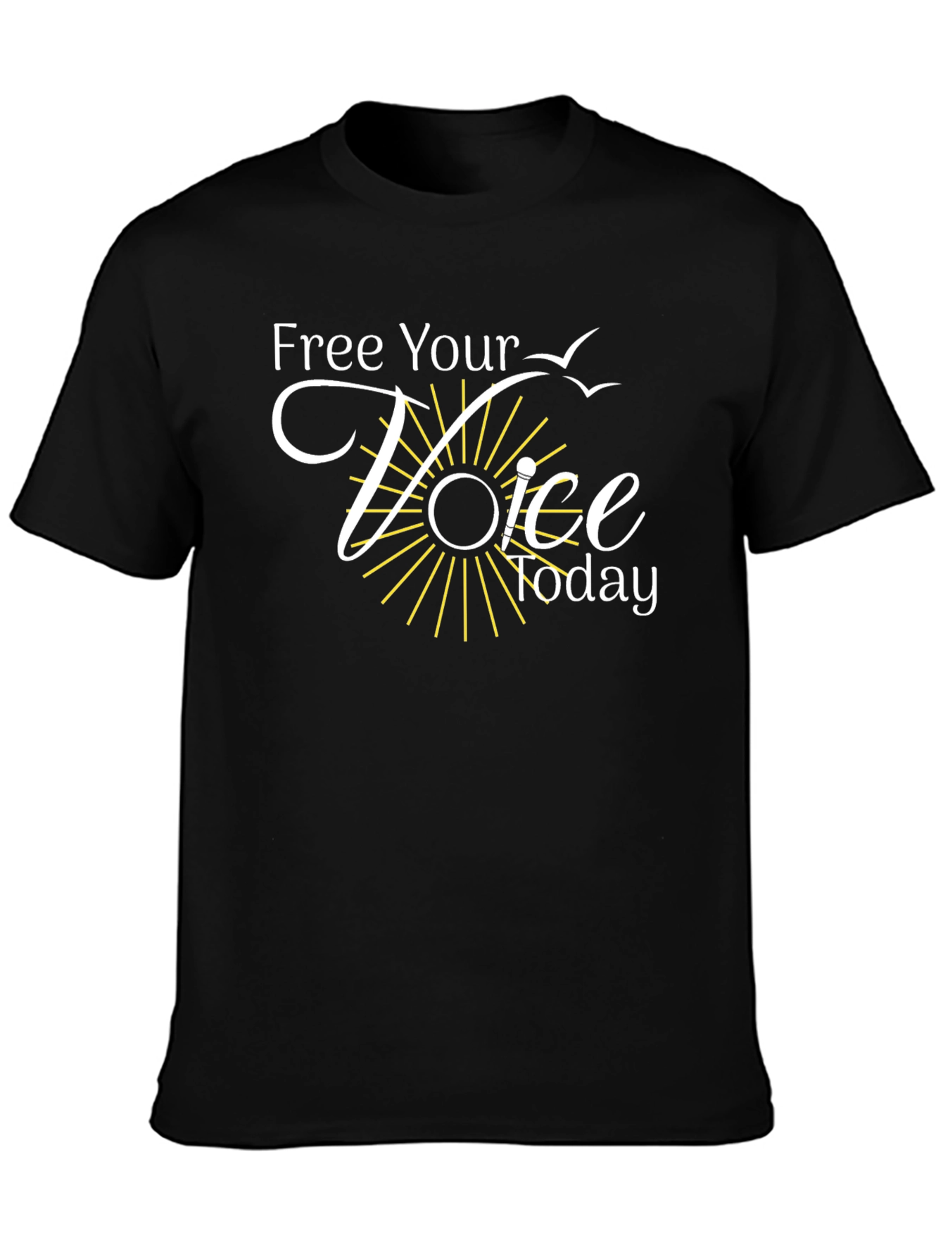 Free Your Voice Today Black T-Shirt